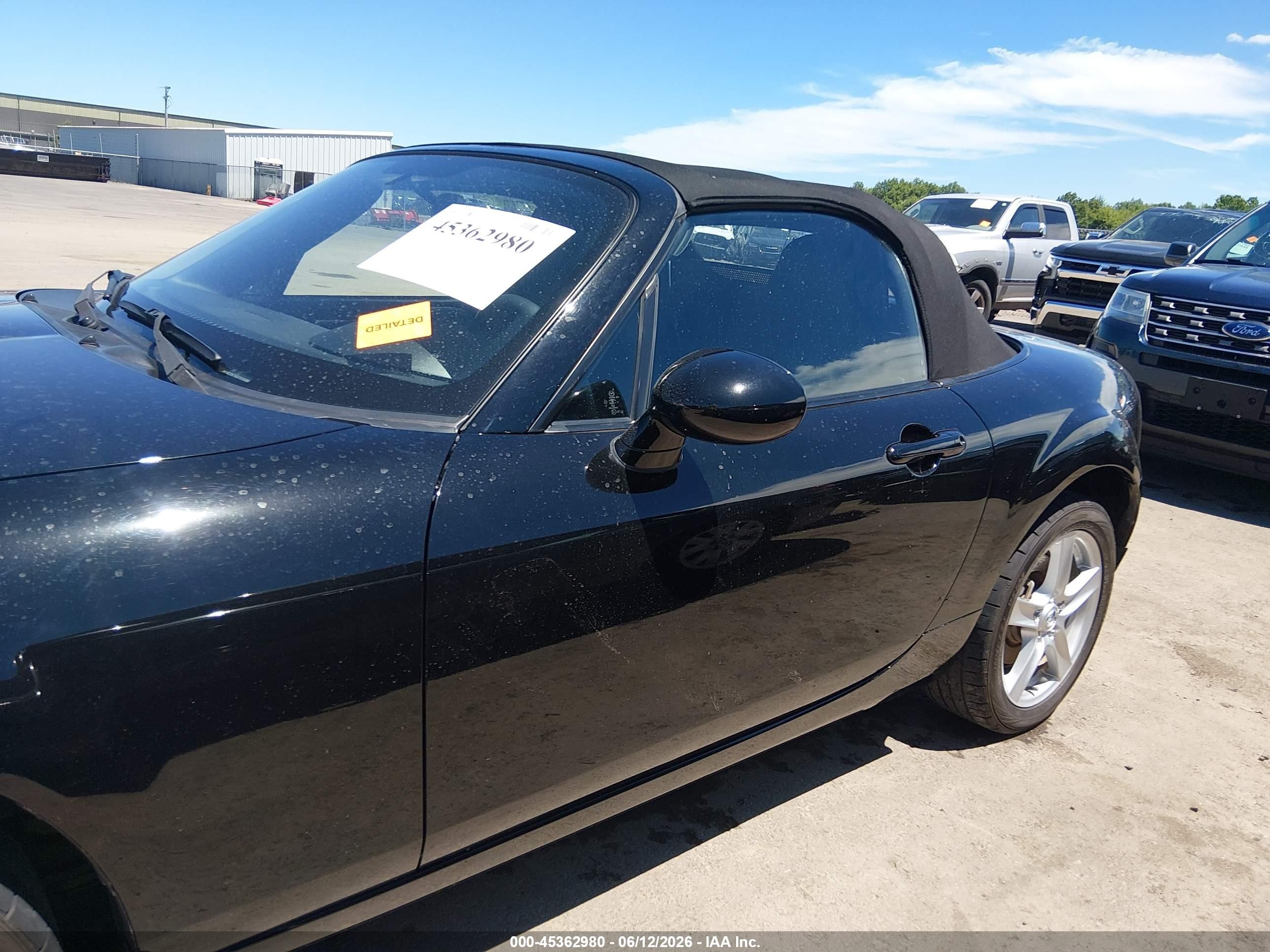 2006 Mazda Mx-5 Touring Black vin: JM1NC25F560104580