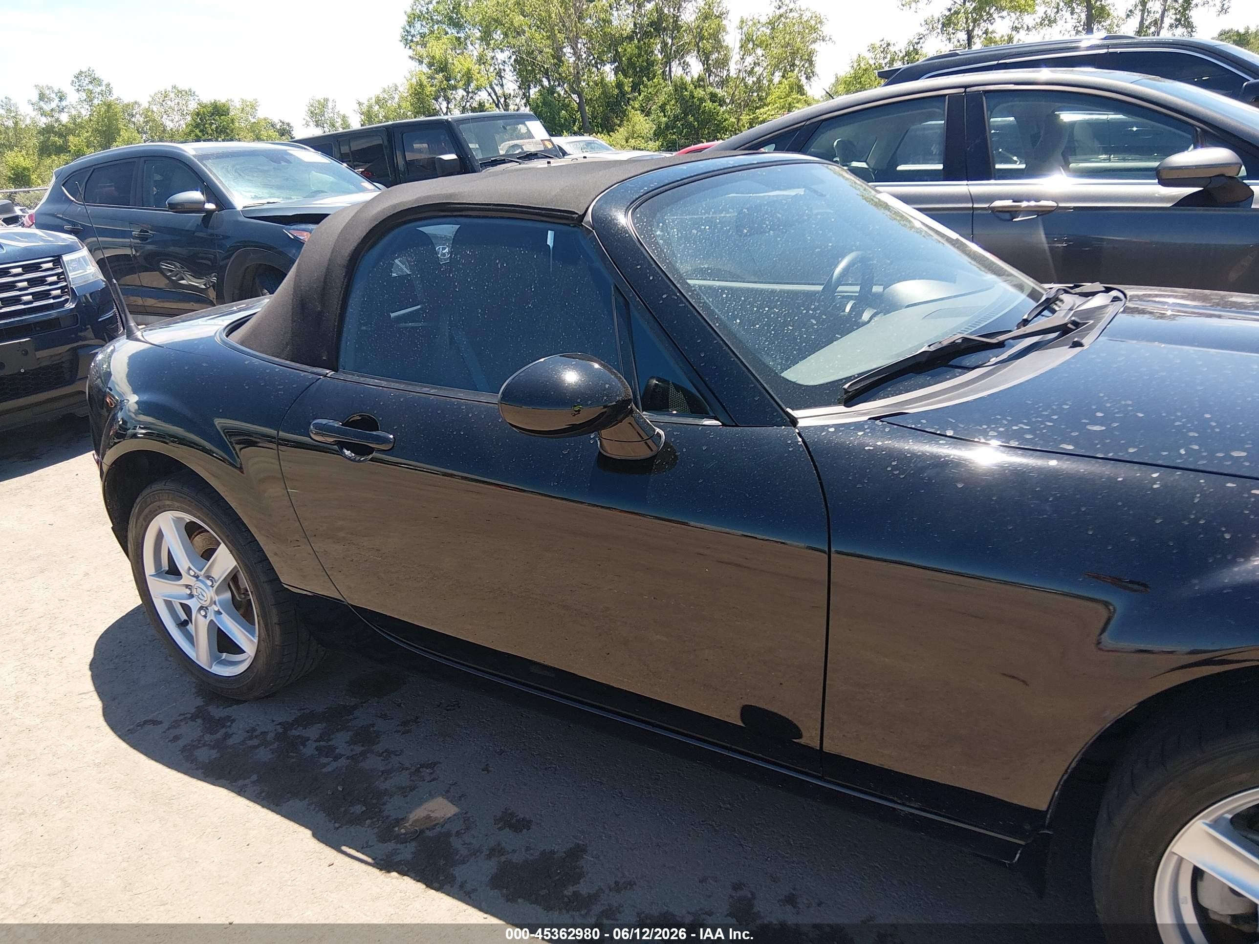 2006 Mazda Mx-5 Touring Black vin: JM1NC25F560104580