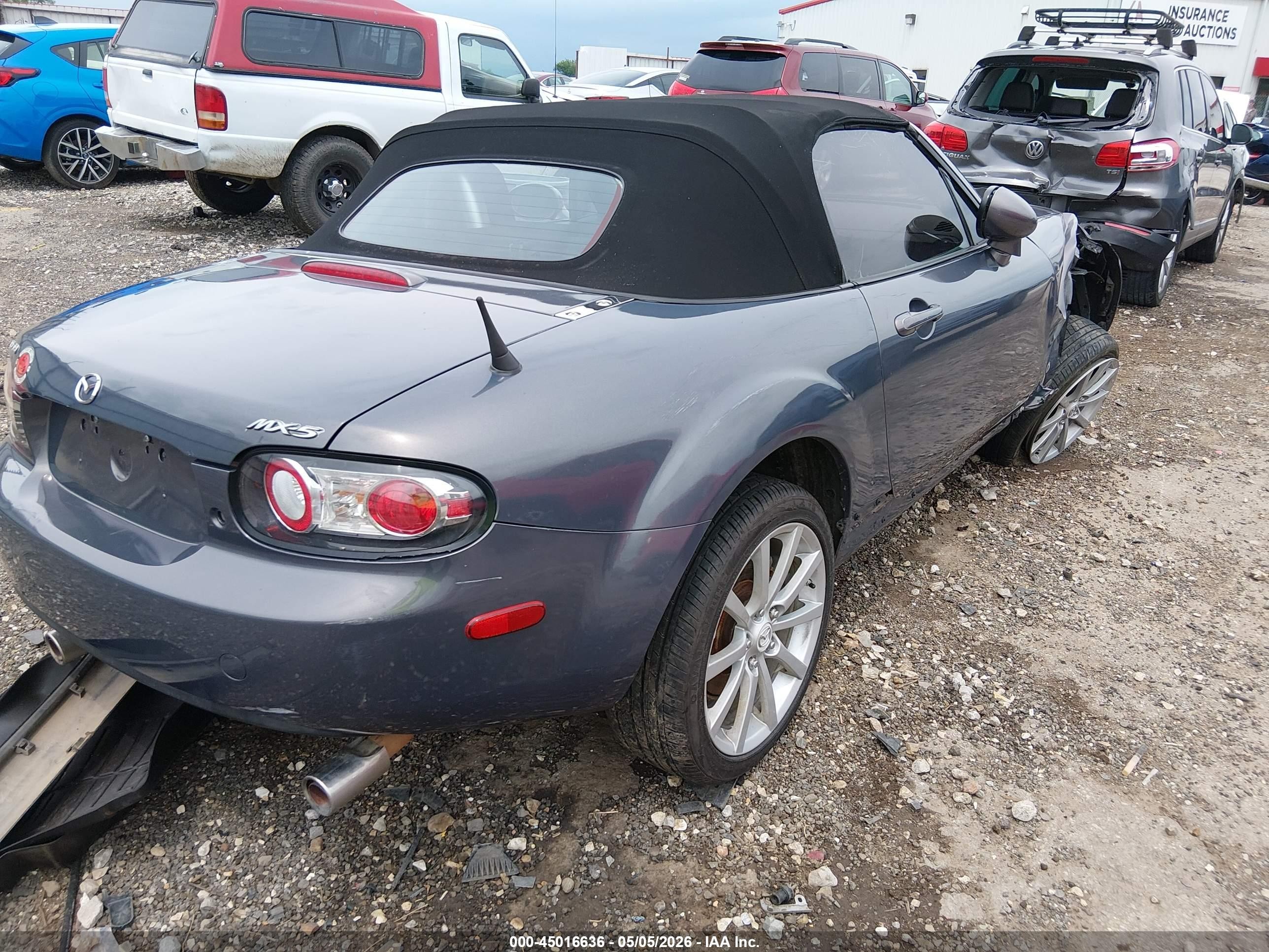 2006 Mazda Mx-5 Sport Gray vin: JM1NC25F560108421