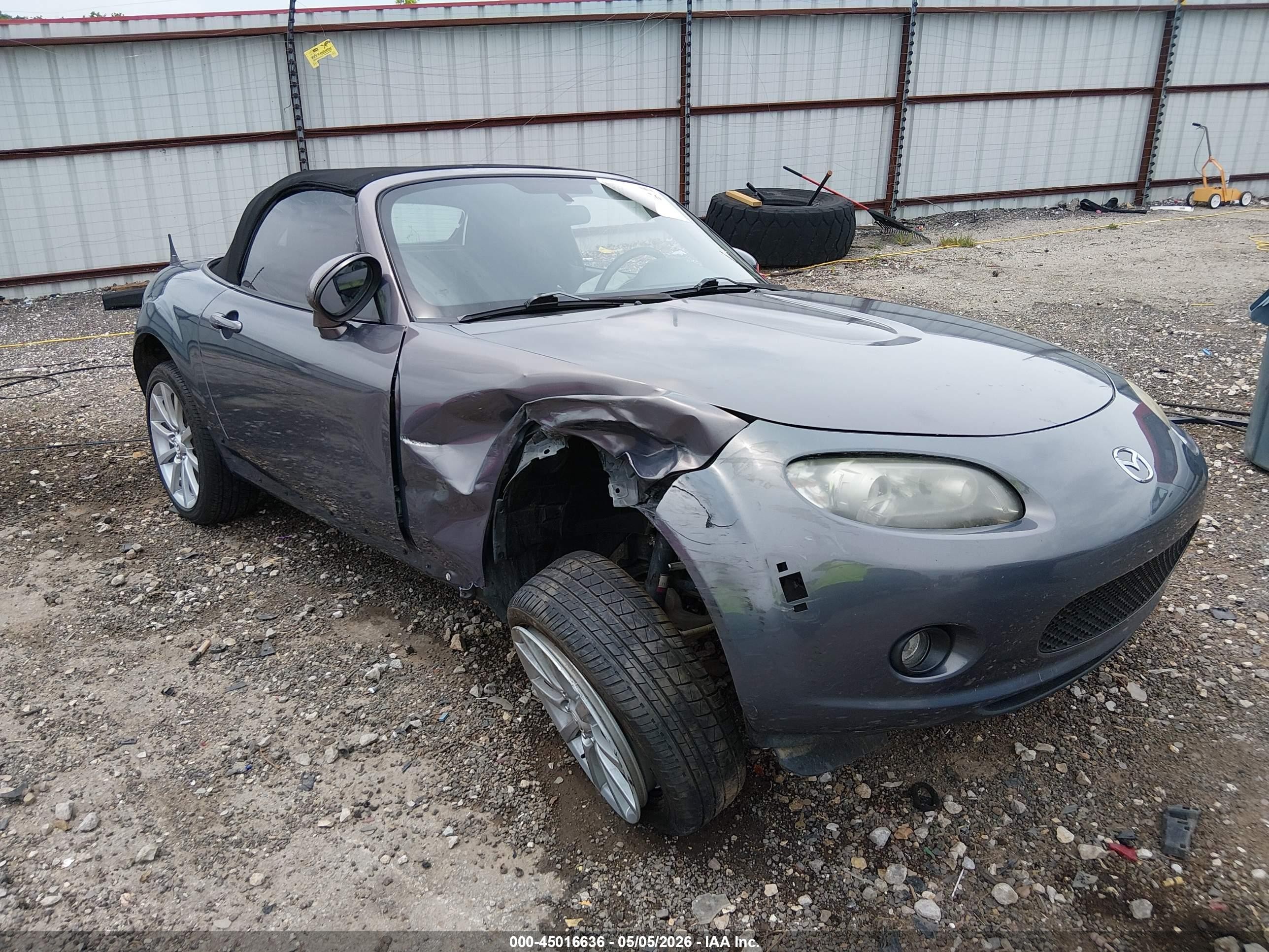 2006 Mazda Mx-5 Sport Gray vin: JM1NC25F560108421