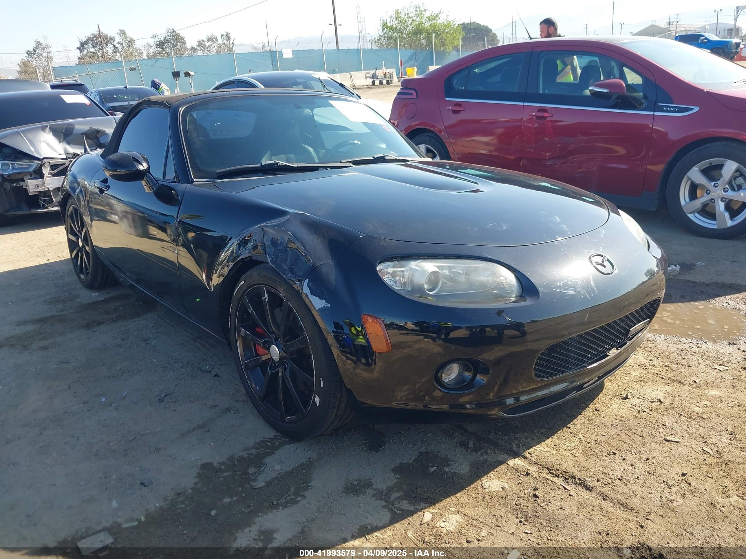 2006 Mazda Mx-5 Grand Touring Black vin: JM1NC25F560119905