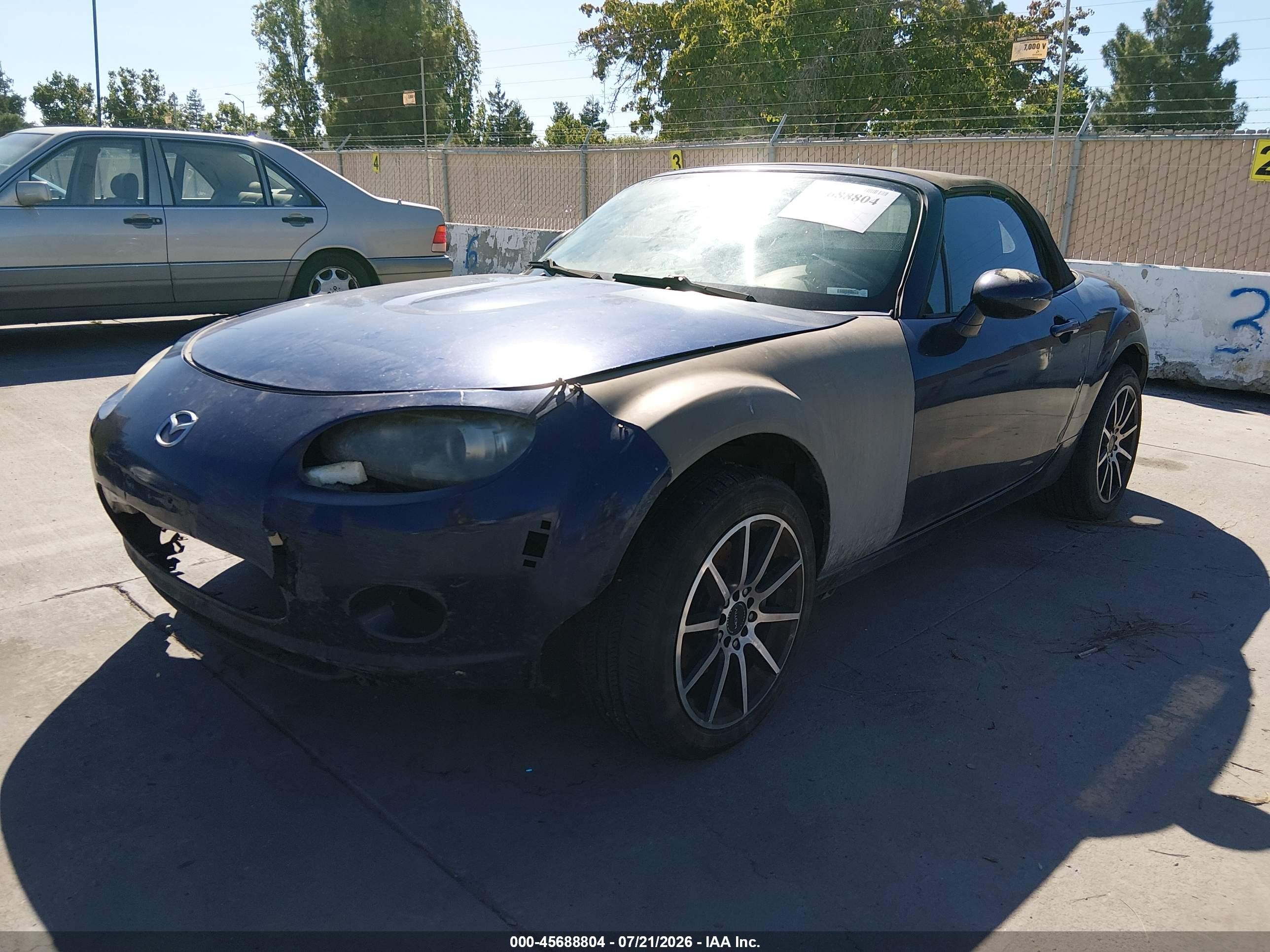 2008 Mazda Mx-5 Miata   Blue vin: JM1NC25F580153605