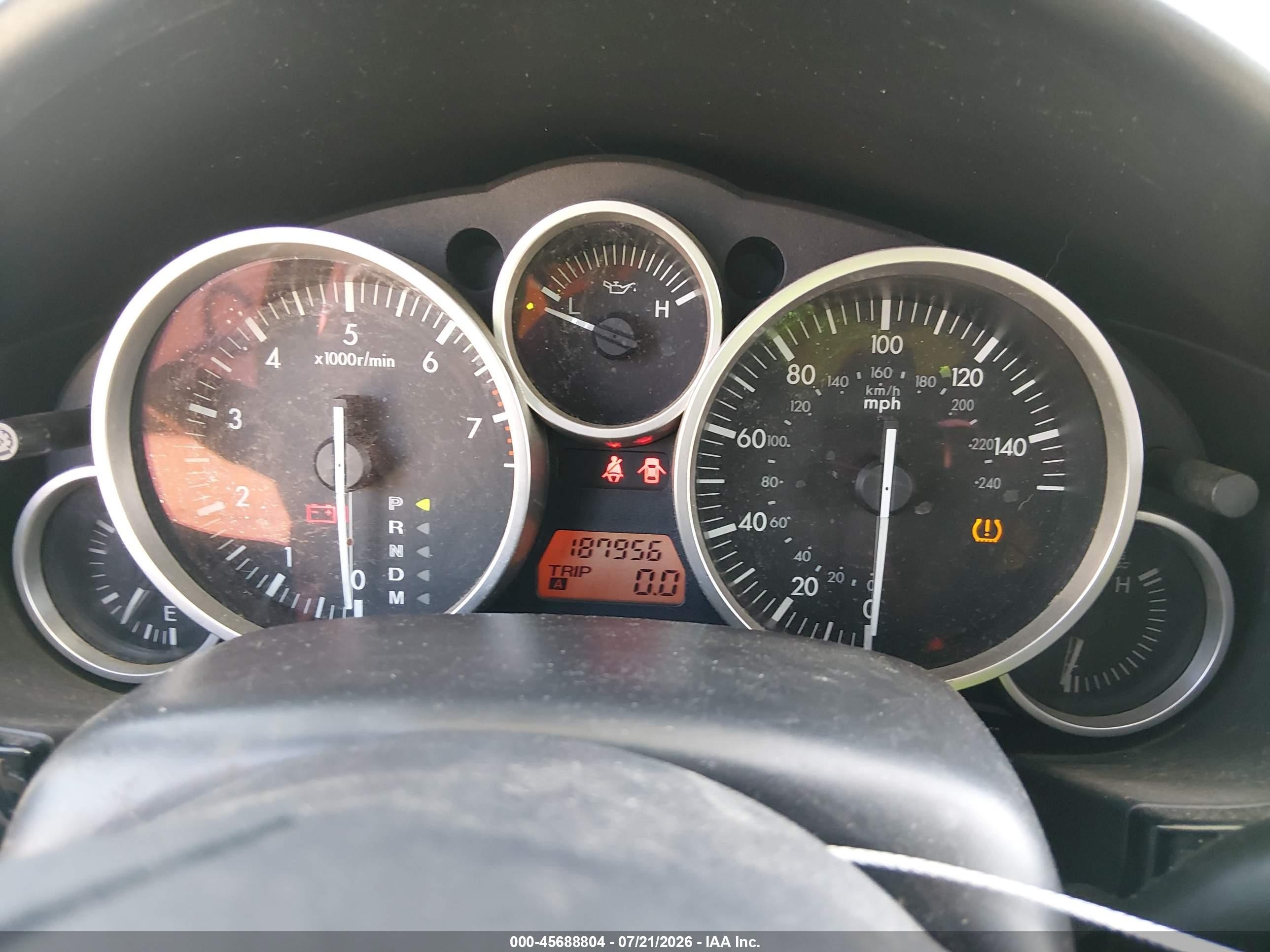 2008 Mazda Mx-5 Miata   Blue vin: JM1NC25F580153605