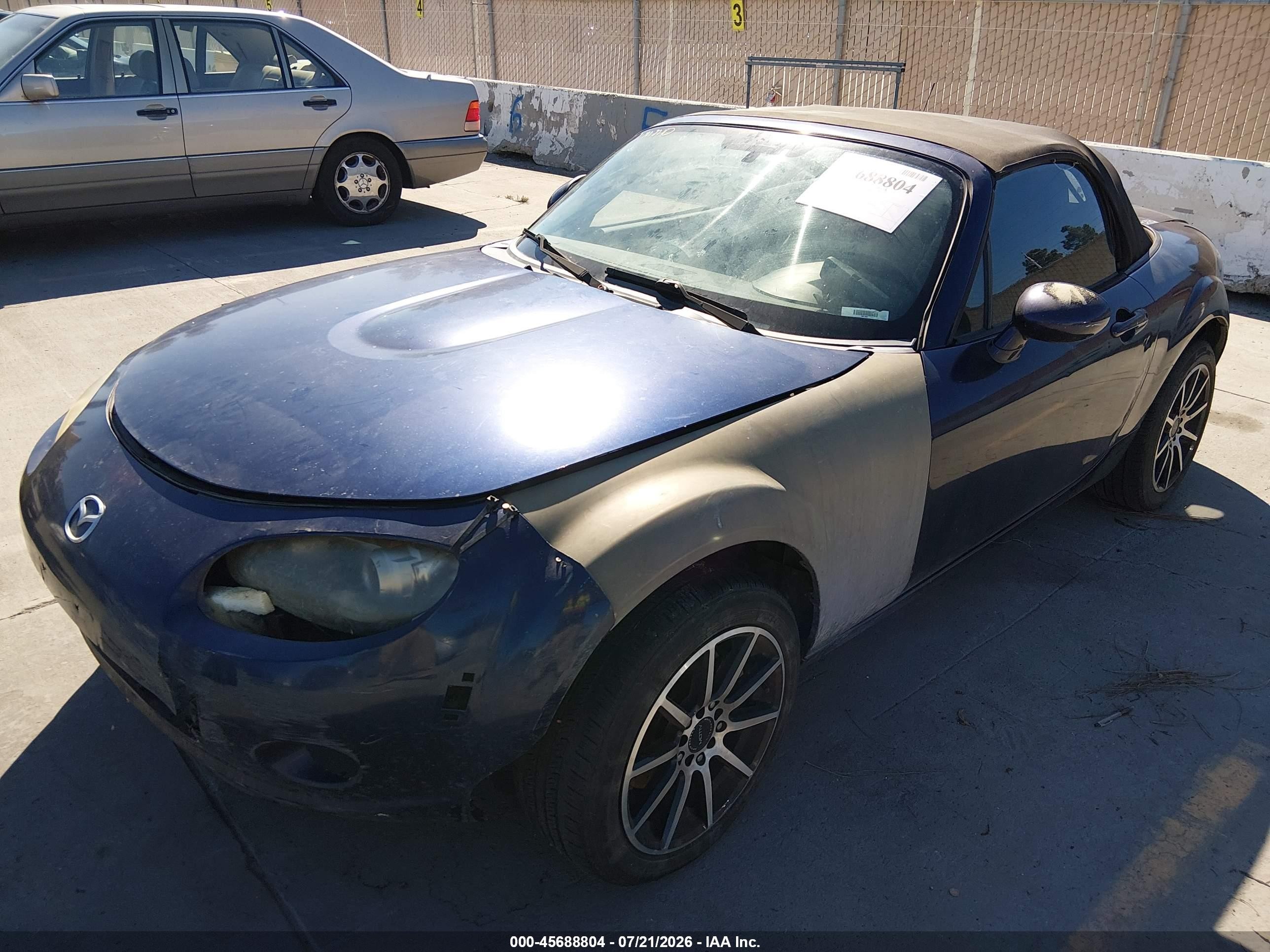 2008 Mazda Mx-5 Miata   Blue vin: JM1NC25F580153605