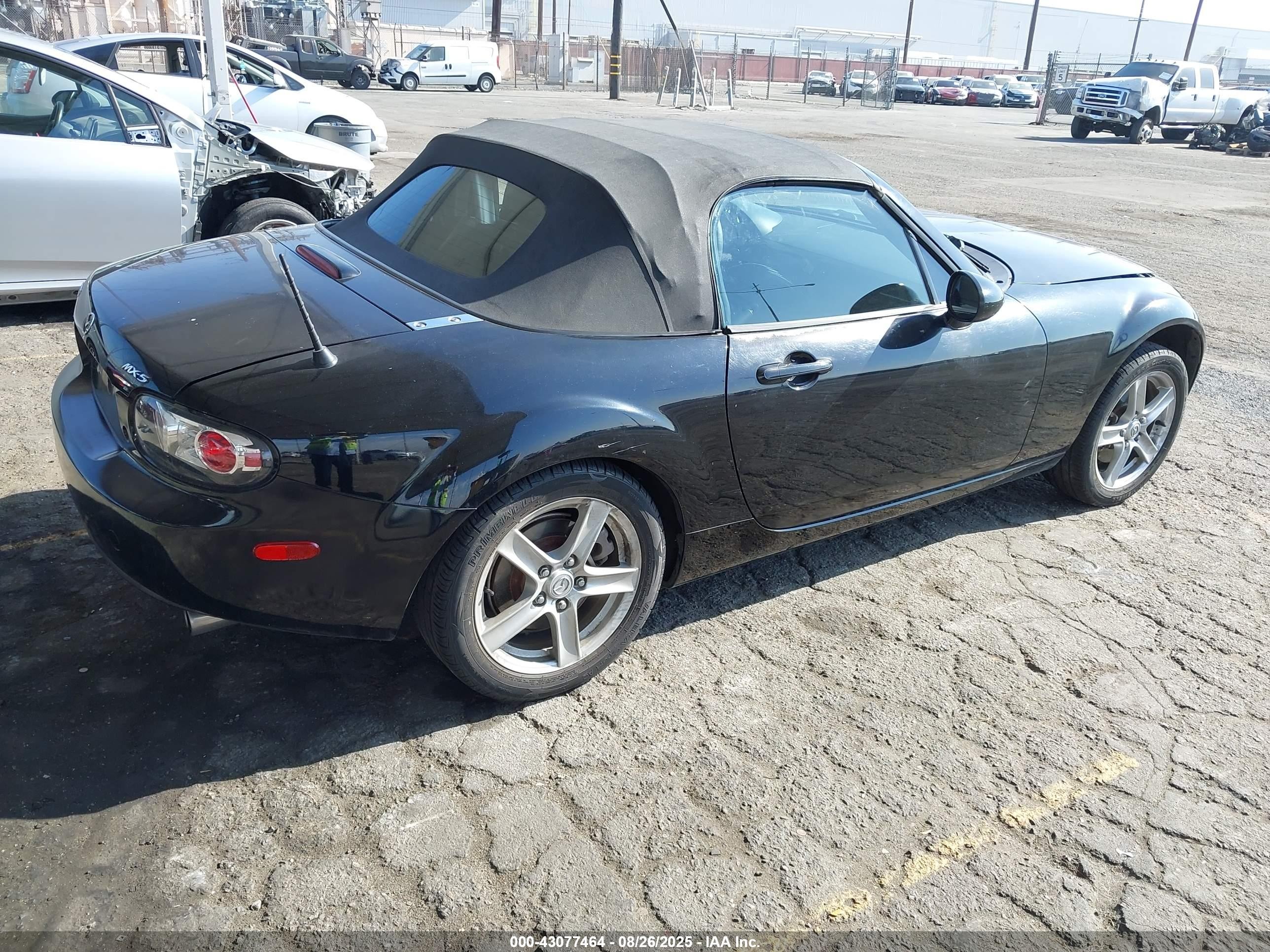 2006 Mazda Mx-5 Touring Black vin: JM1NC25F660107858