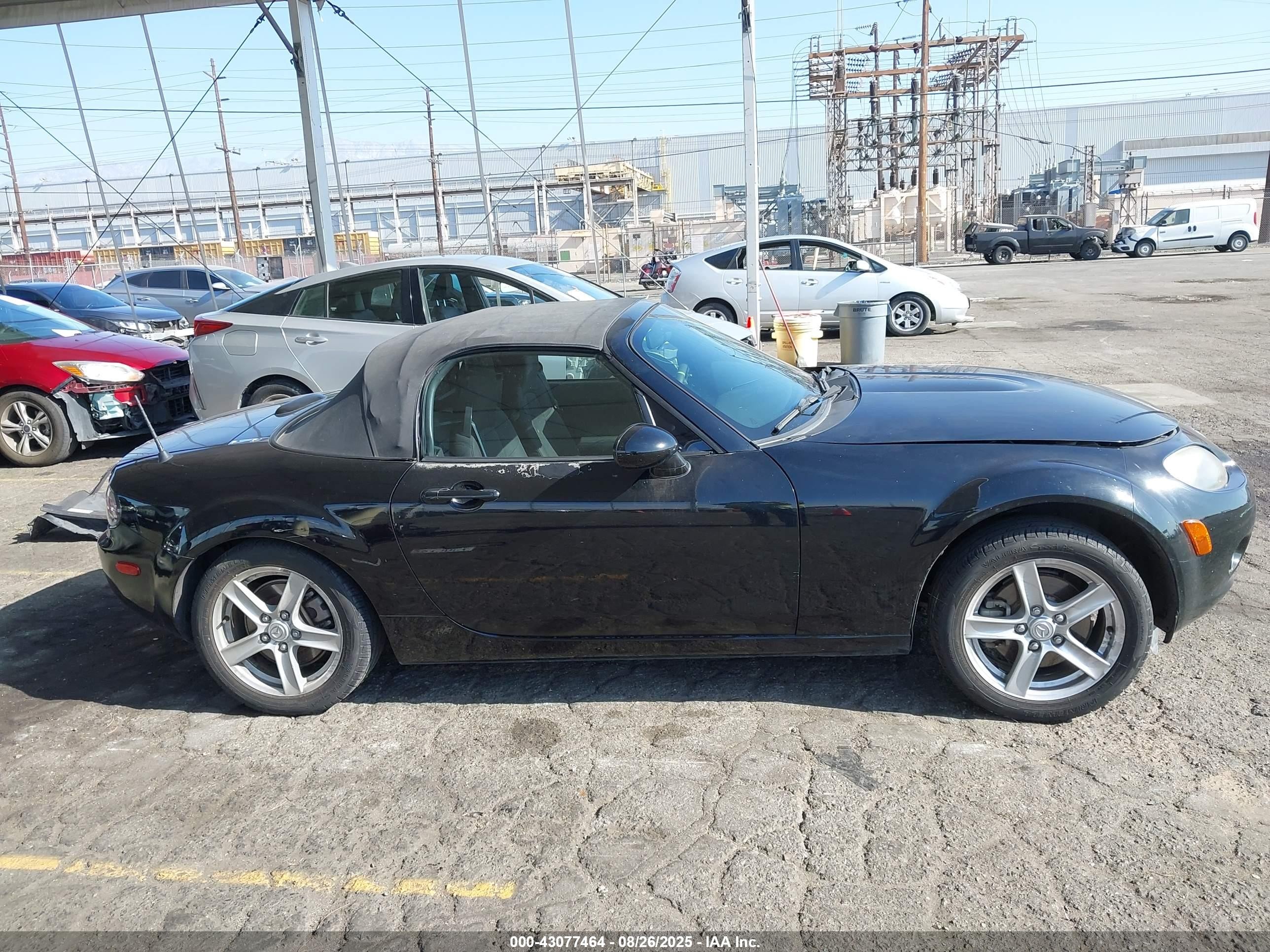 2006 Mazda Mx-5 Touring Black vin: JM1NC25F660107858