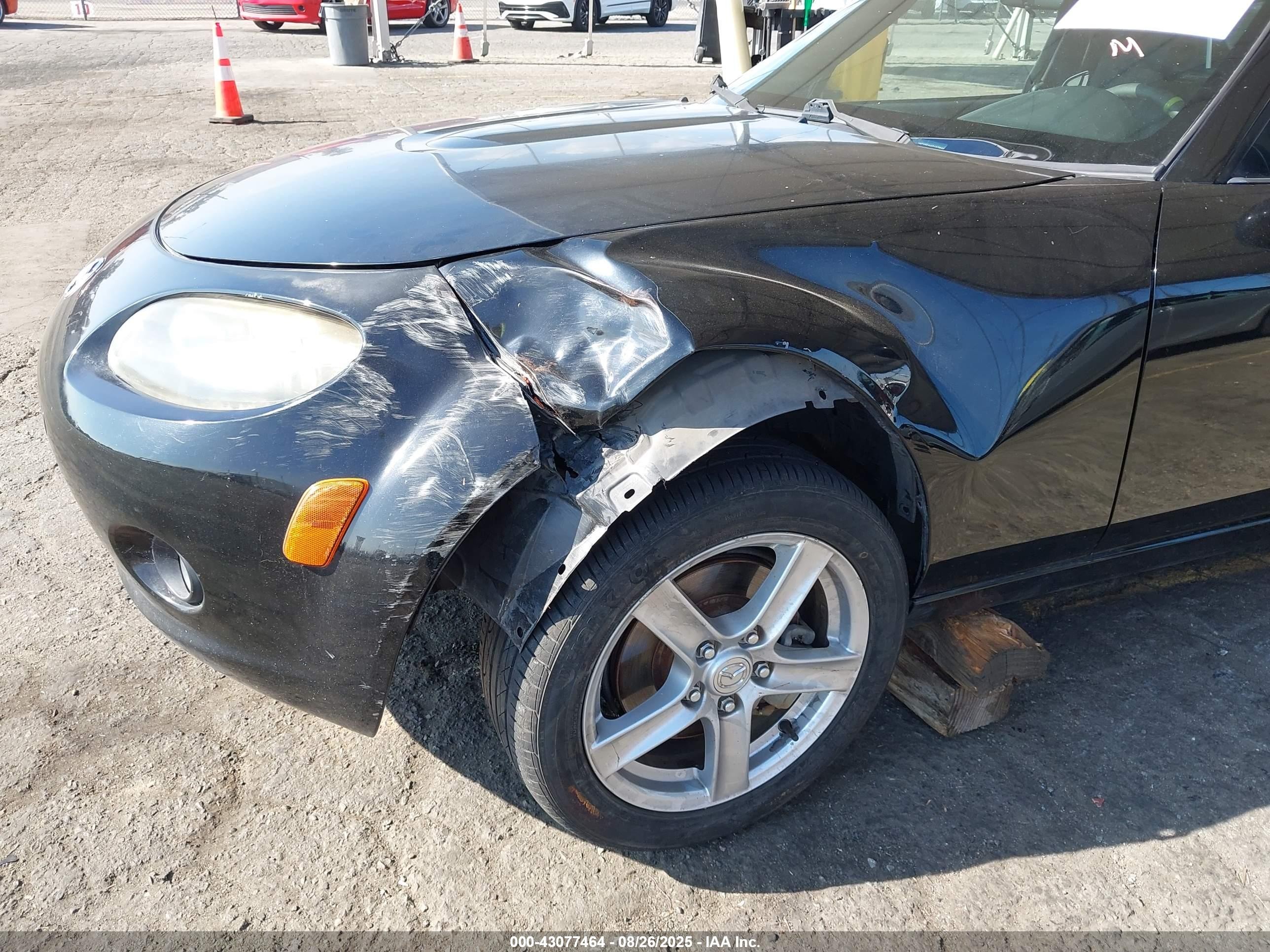 2006 Mazda Mx-5 Touring Black vin: JM1NC25F660107858