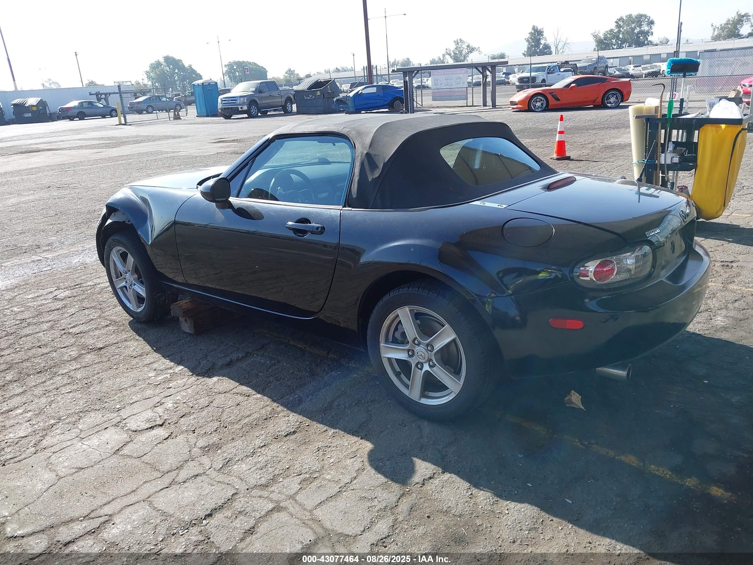 2006 Mazda Mx-5 Touring Black vin: JM1NC25F660107858
