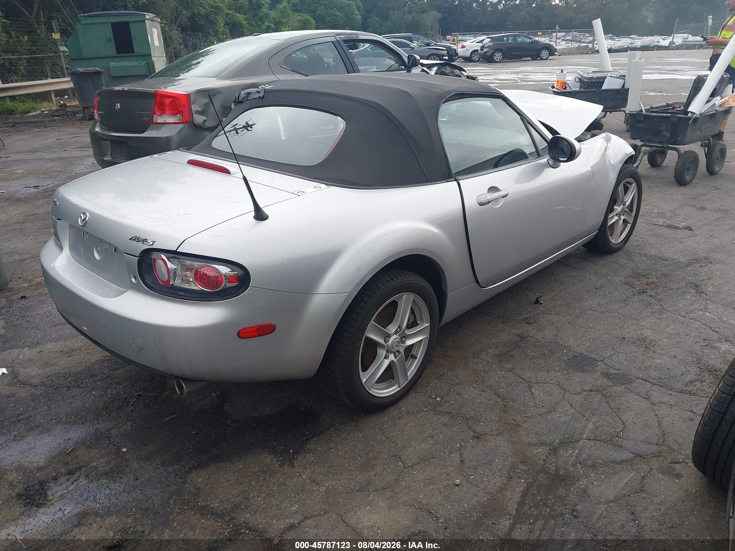 2006 Mazda Mx-5 Touring Gray vin: JM1NC25F660108315