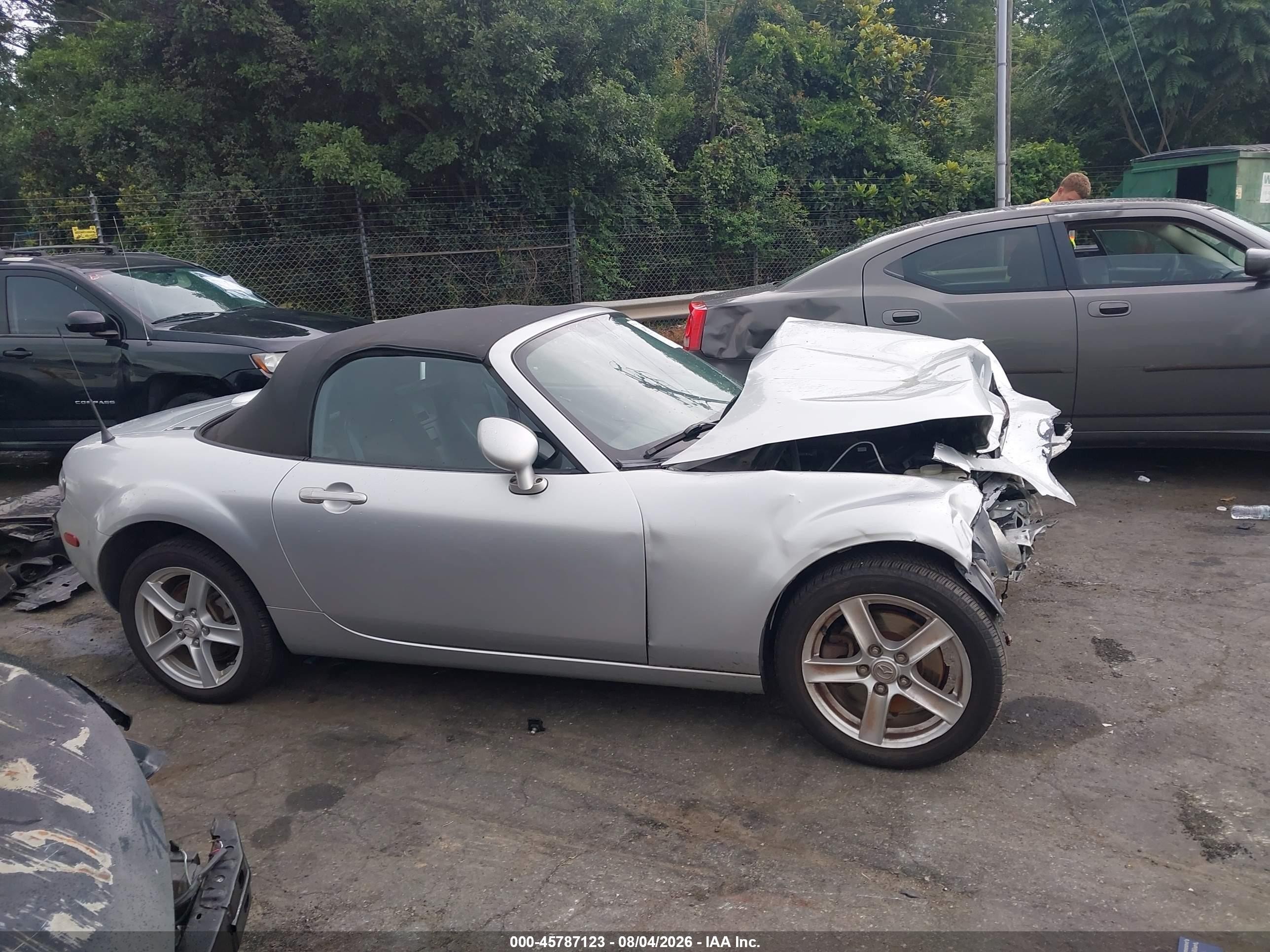 2006 Mazda Mx-5 Touring Gray vin: JM1NC25F660108315