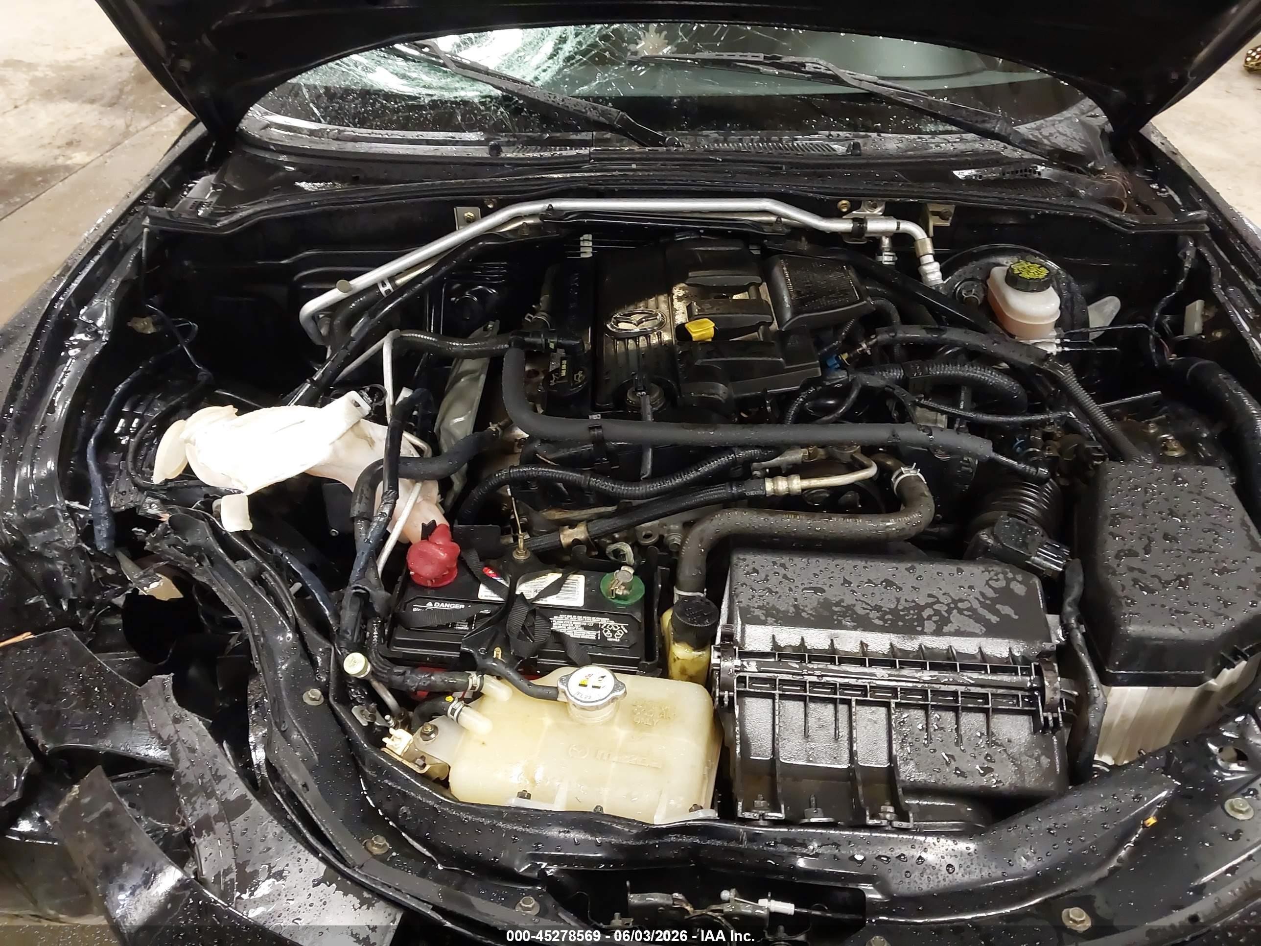 2006 Mazda Mx-5 Sport Black vin: JM1NC25F660108394