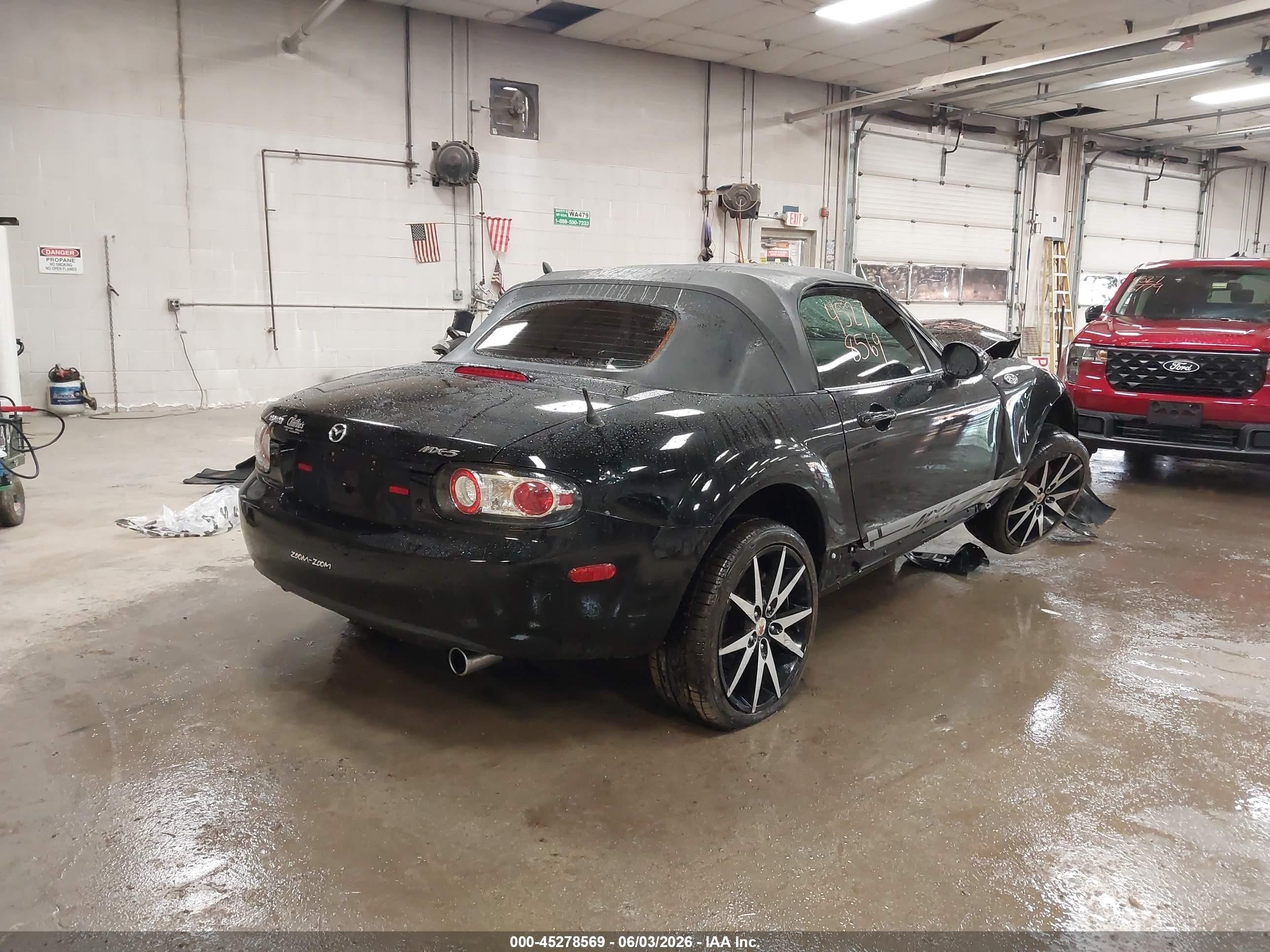 2006 Mazda Mx-5 Sport Black vin: JM1NC25F660108394