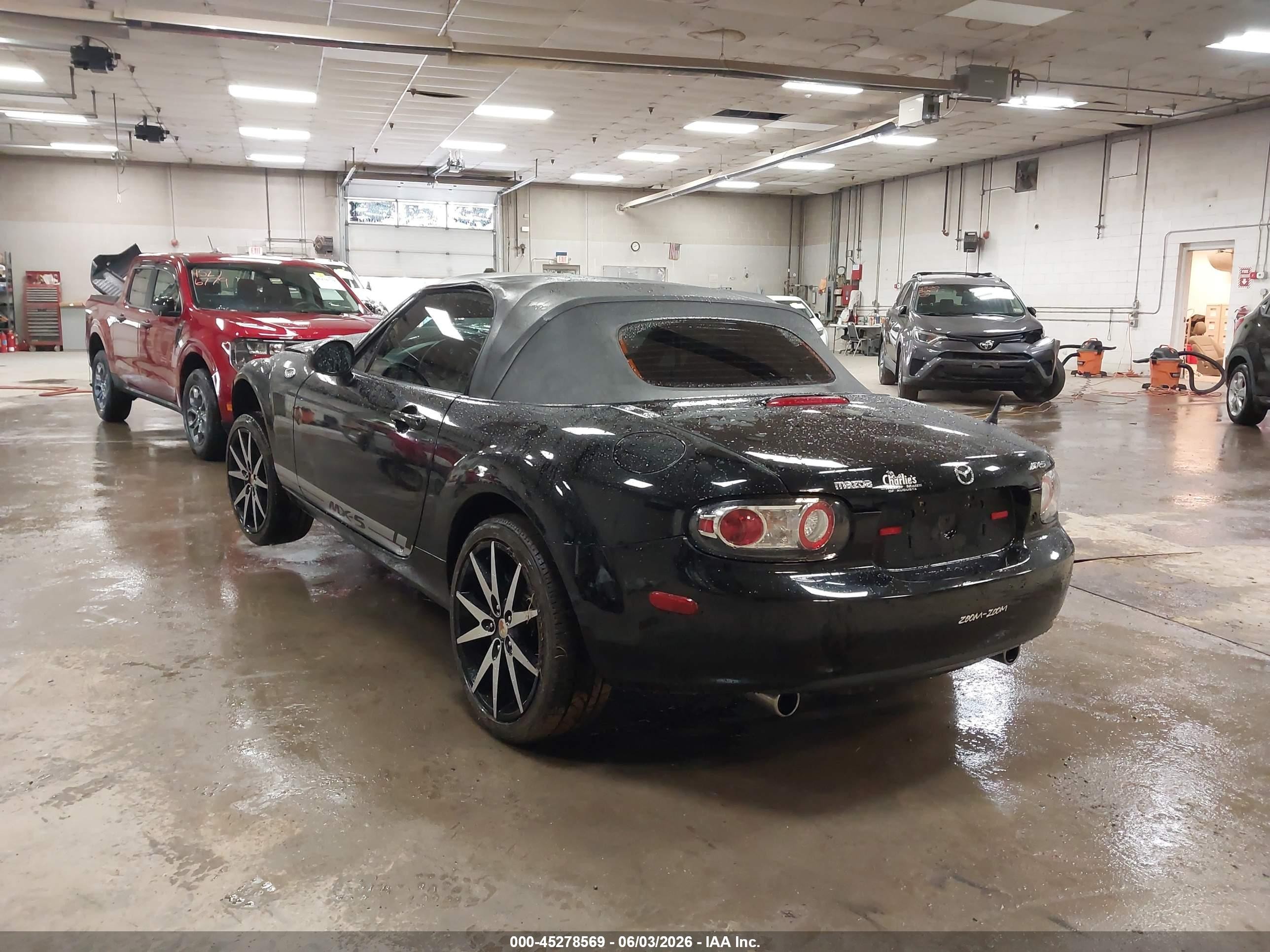 2006 Mazda Mx-5 Sport Black vin: JM1NC25F660108394