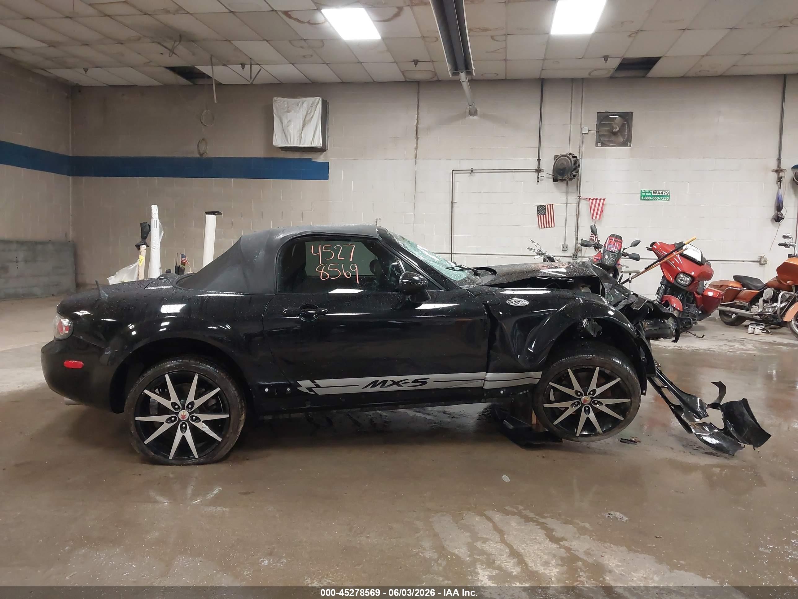 2006 Mazda Mx-5 Sport Black vin: JM1NC25F660108394