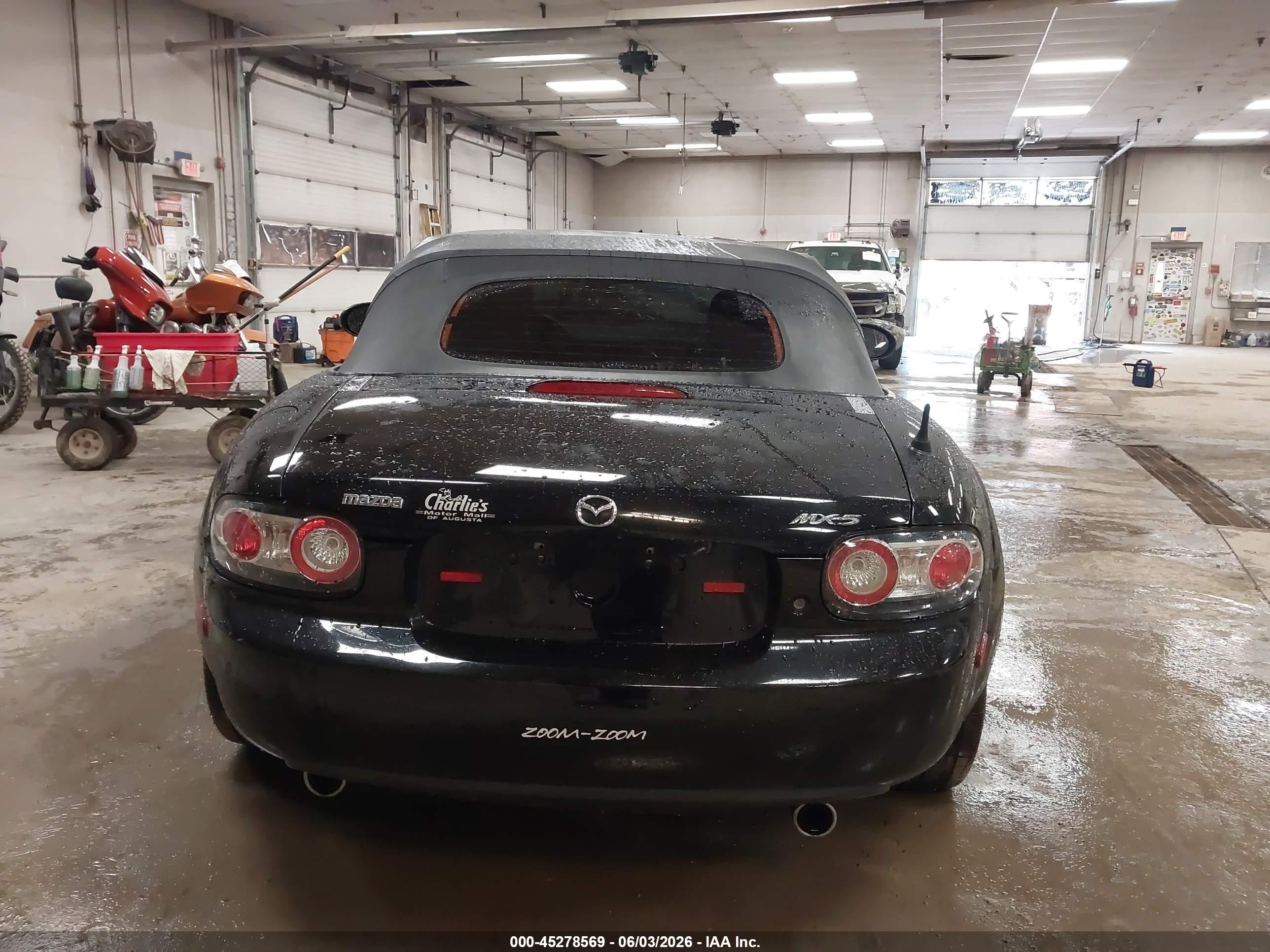 2006 Mazda Mx-5 Sport Black vin: JM1NC25F660108394