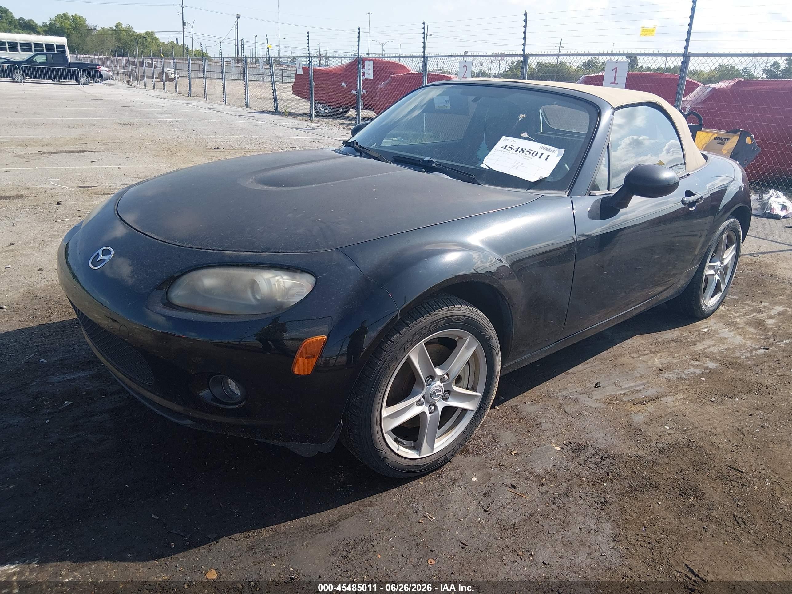 2007 Mazda Mx-5 Sport Черный vin: JM1NC25F670137525