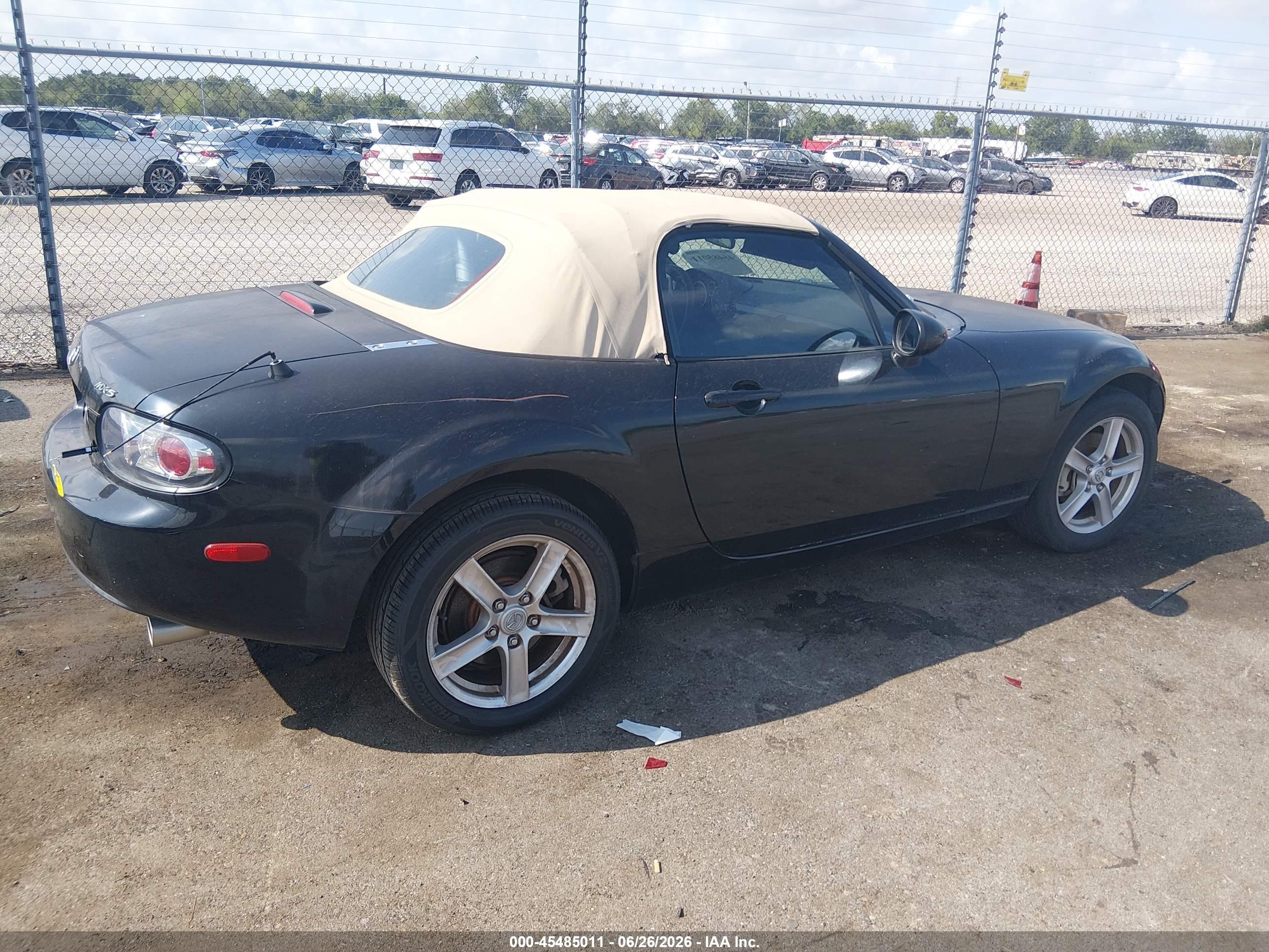 2007 Mazda Mx-5 Sport Черный vin: JM1NC25F670137525
