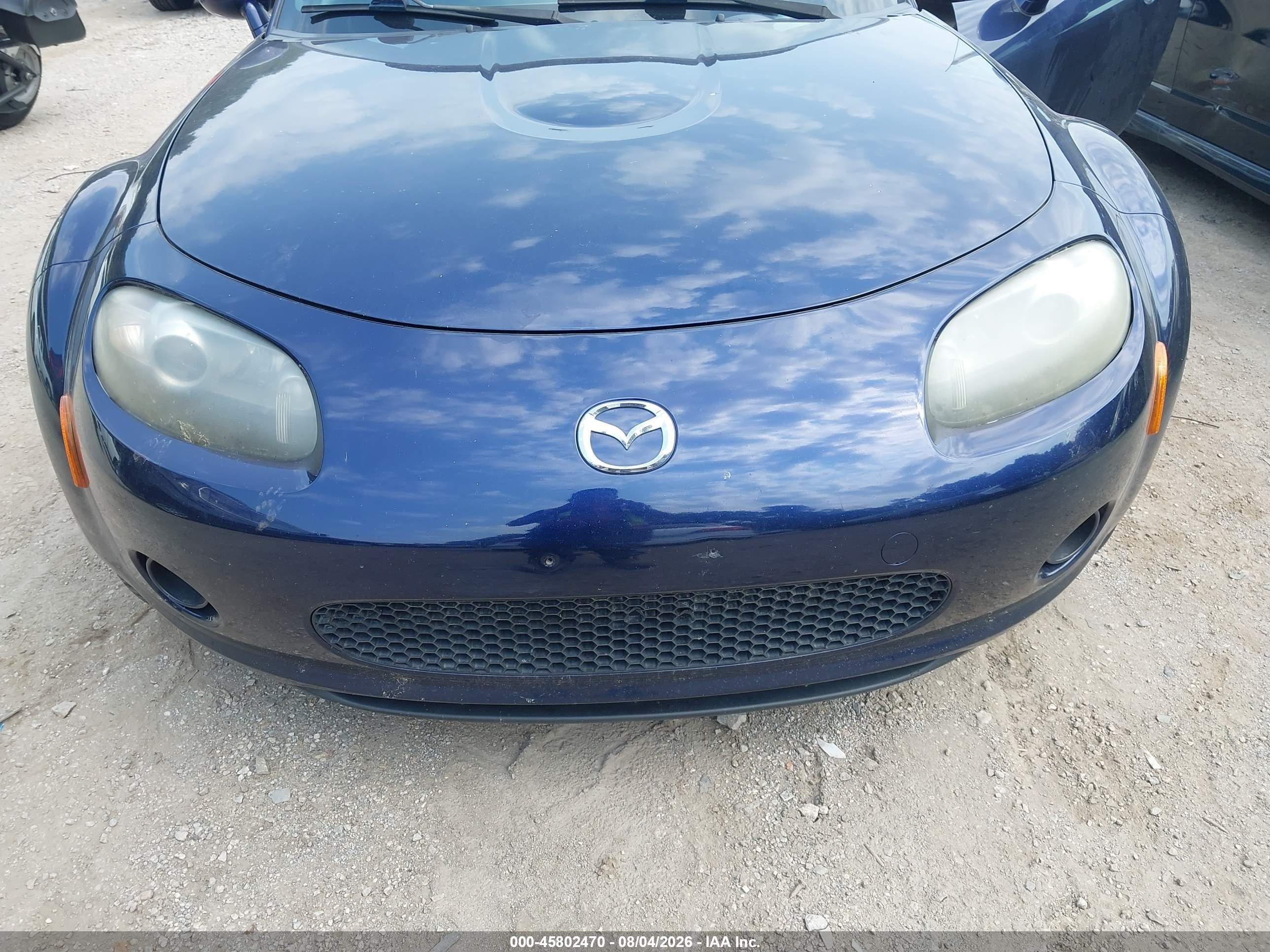 2008 Mazda Mx-5 Sport Blue vin: JM1NC25F680146209