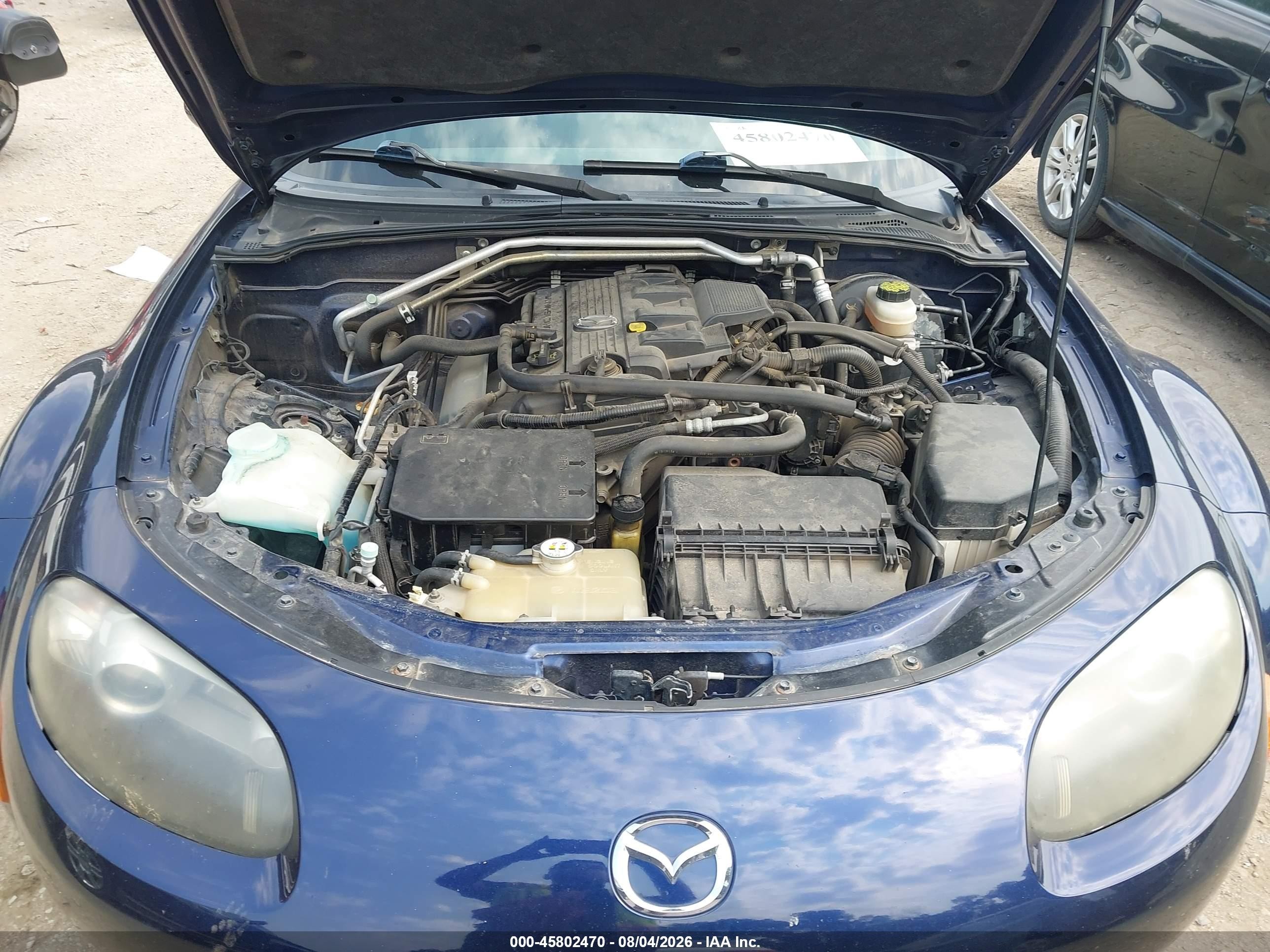2008 Mazda Mx-5 Sport Blue vin: JM1NC25F680146209