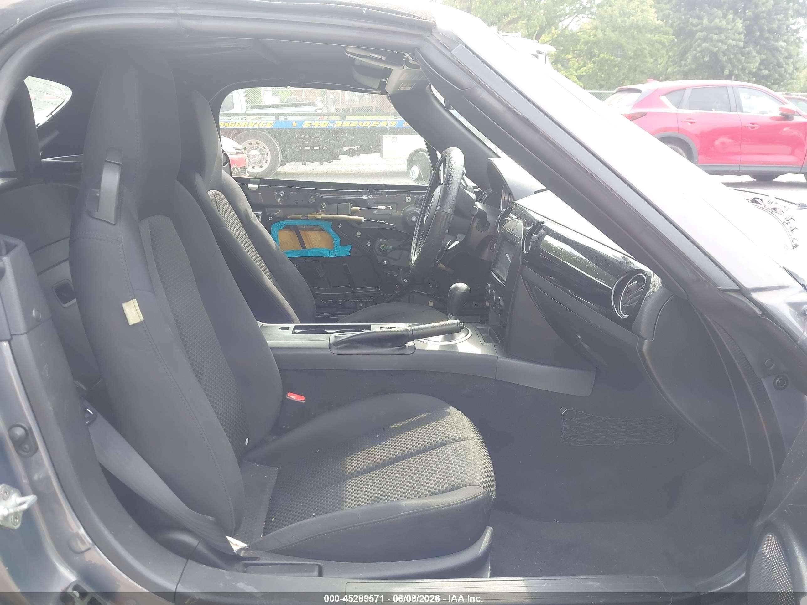 2008 Mazda Mx-5 Sport Gray vin: JM1NC25F680149112