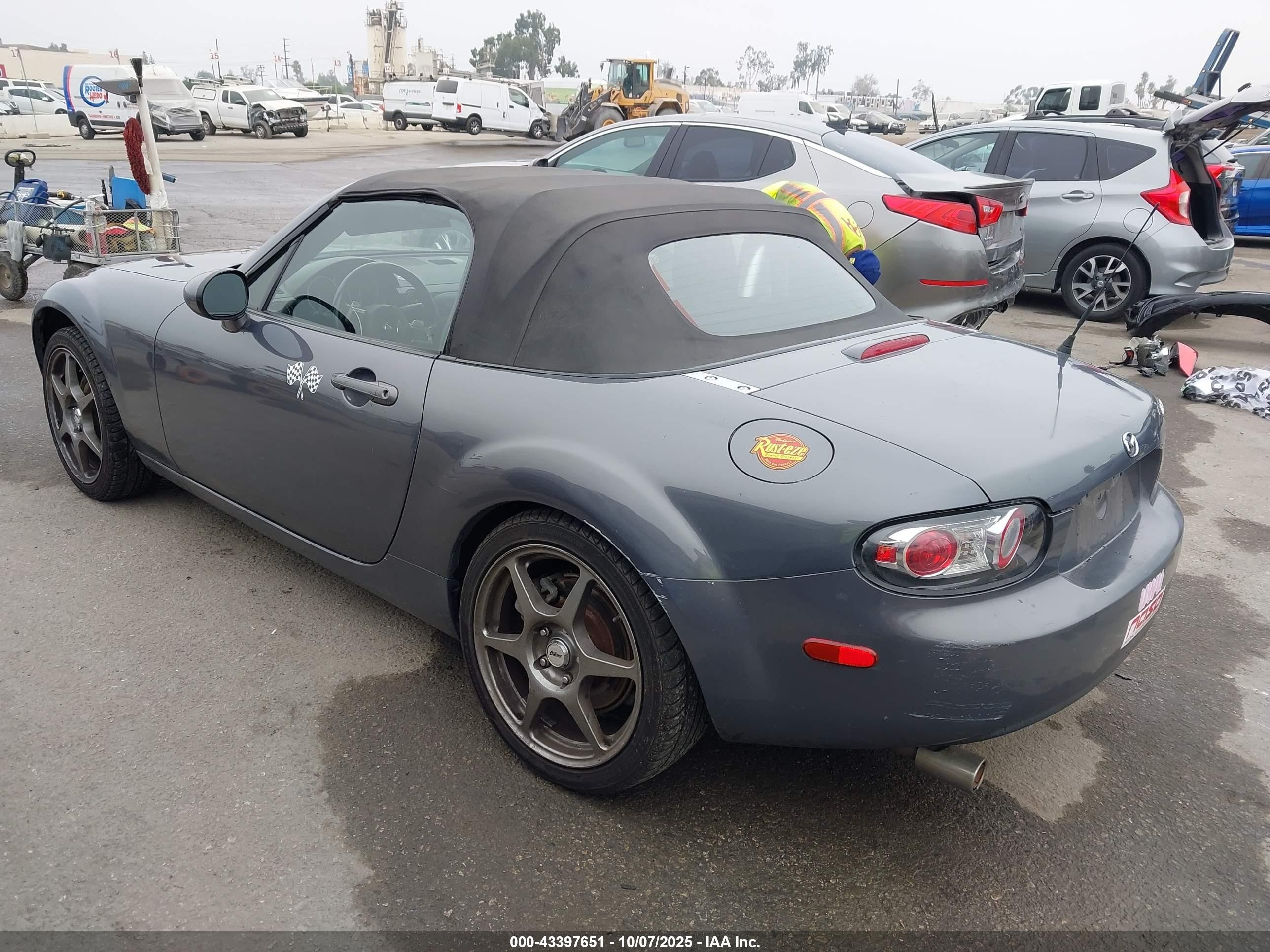 2006 Mazda Mx-5 Sport Gray vin: JM1NC25F760100966