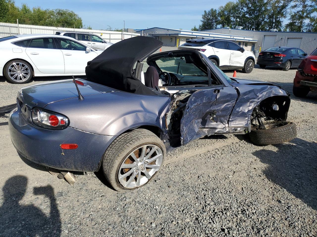 2006 Mazda Mx-5 Miata Gray vin: JM1NC25F760104404