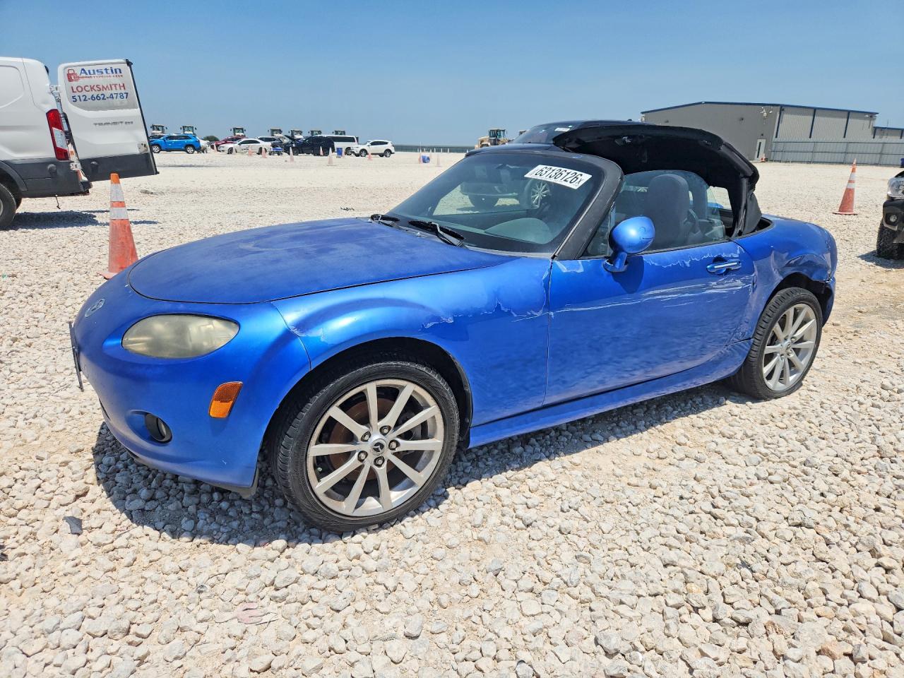 2006 Mazda Mx-5 Miata Blue vin: JM1NC25F760107657