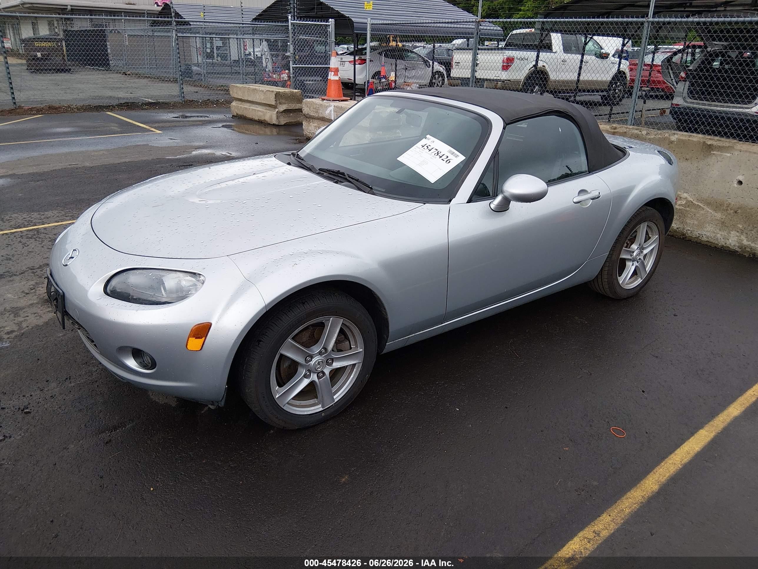 2006 Mazda Mx-5 Touring Silver vin: JM1NC25F860108350