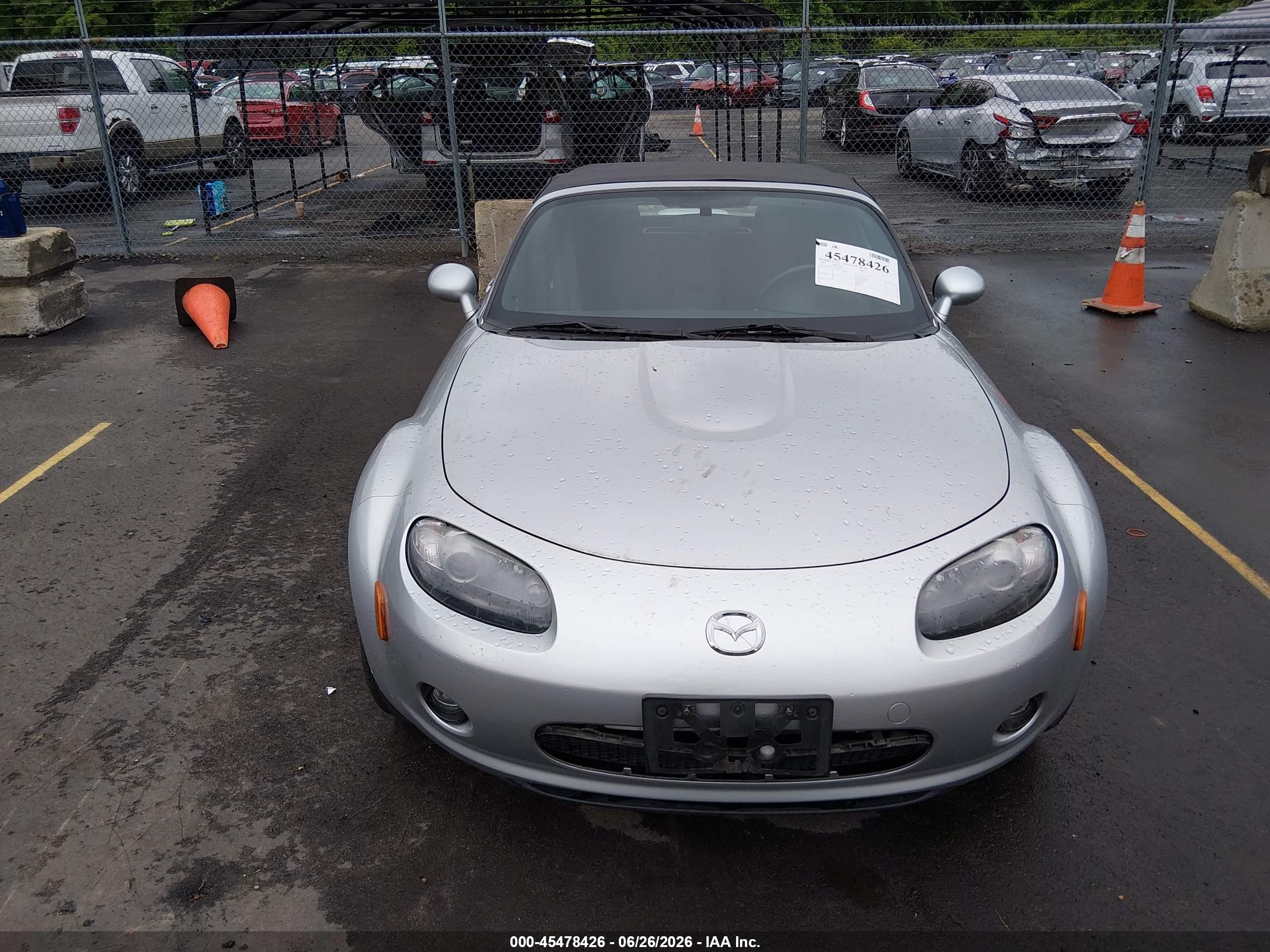2006 Mazda Mx-5 Touring Silver vin: JM1NC25F860108350