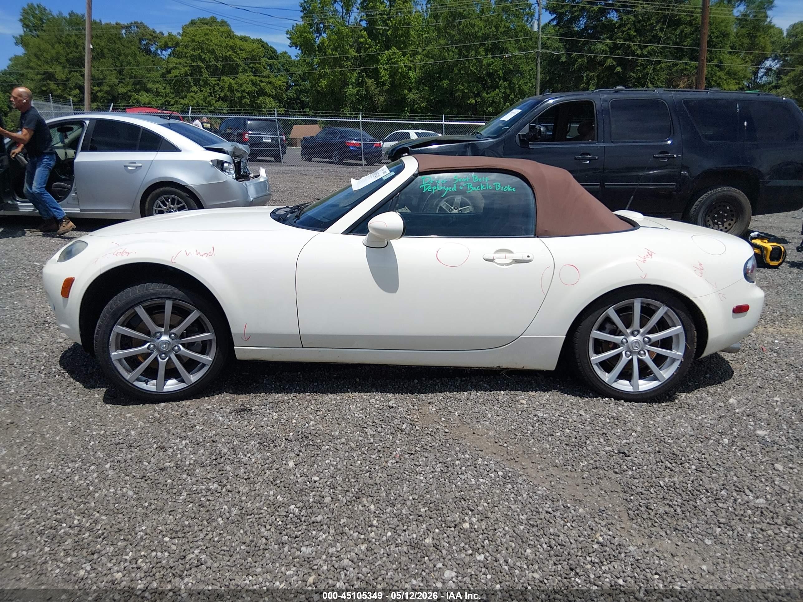 2006 Mazda Mx-5 Grand Touring Белый vin: JM1NC25F860121373