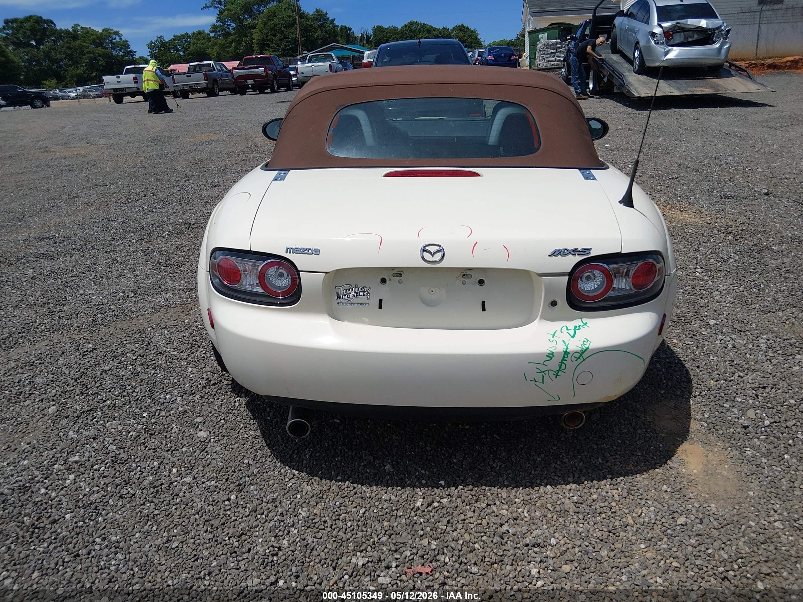 2006 Mazda Mx-5 Grand Touring Белый vin: JM1NC25F860121373