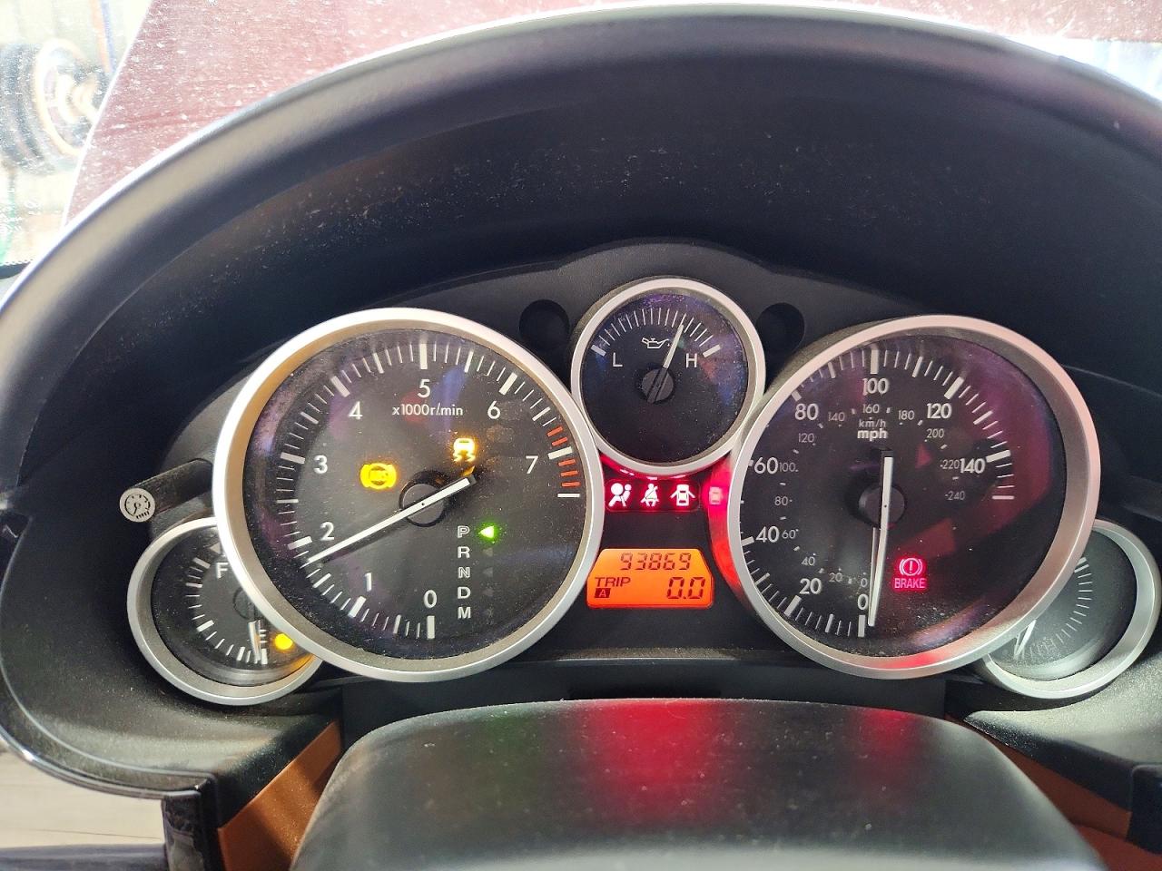 2006 Mazda Mx-5 Miata Burgundy vin: JM1NC25F860121485