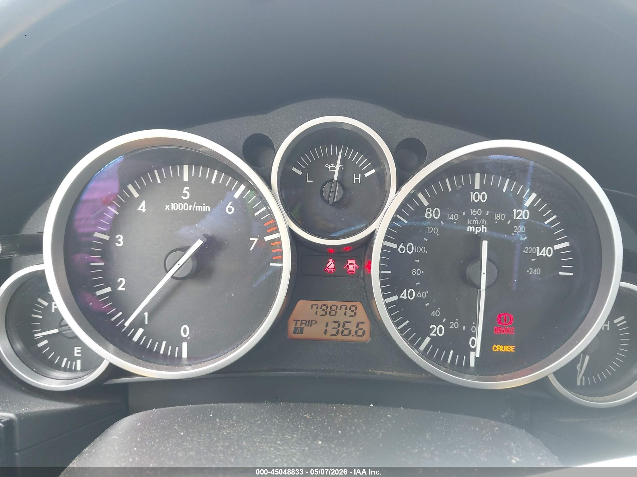 2007 Mazda Mx-5 Touring Blue vin: JM1NC25F870127742
