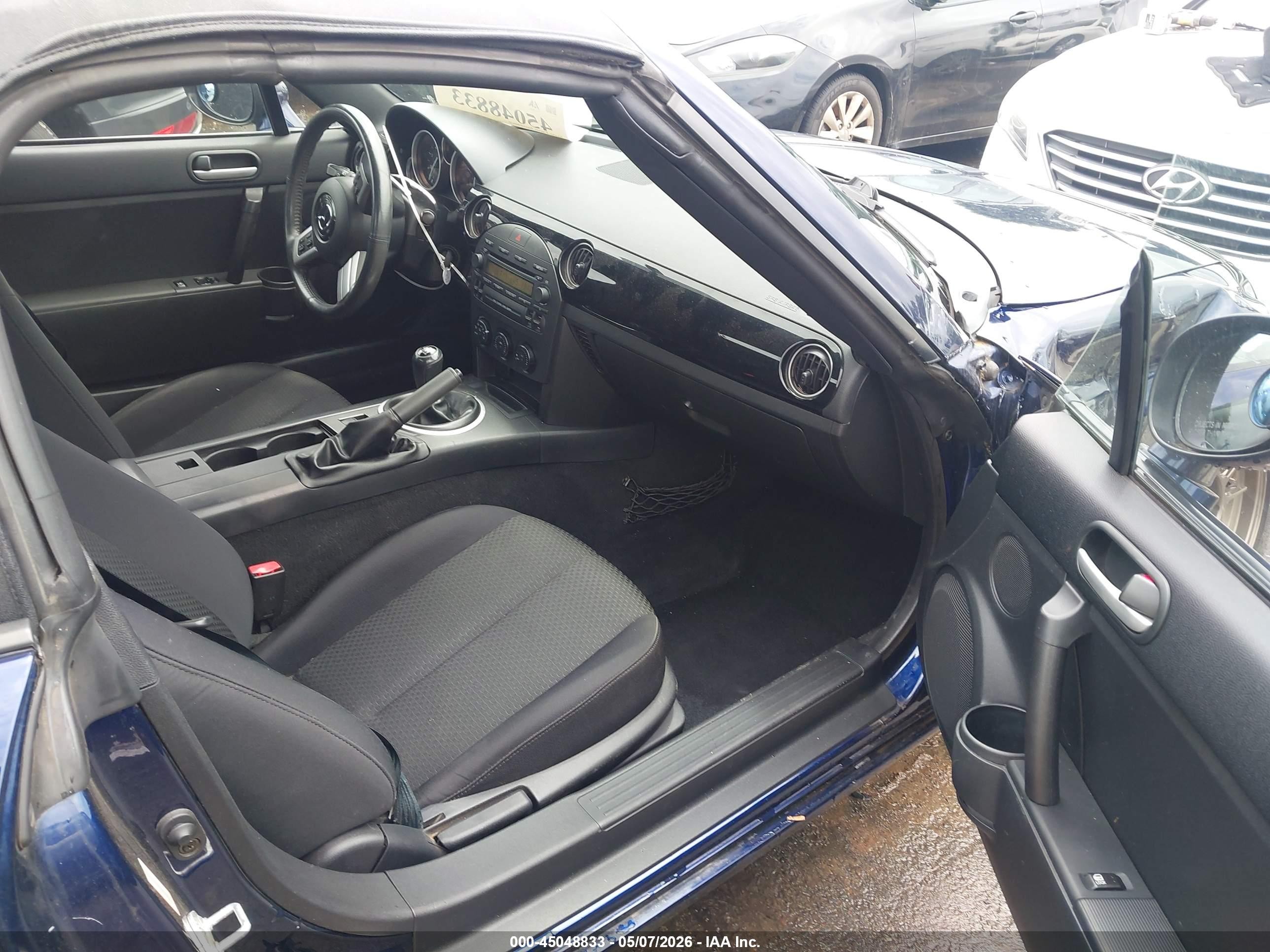 2007 Mazda Mx-5 Touring Blue vin: JM1NC25F870127742