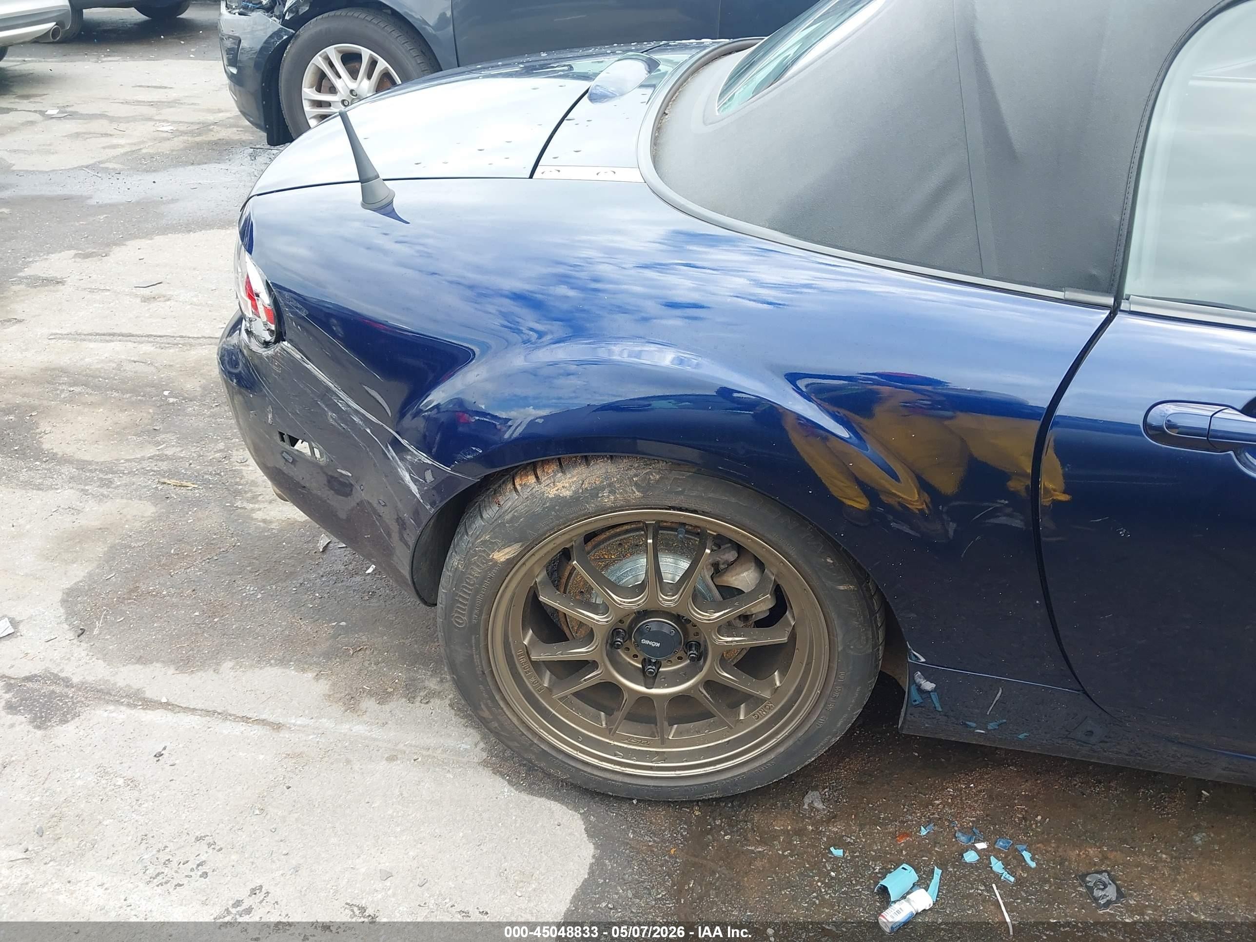 2007 Mazda Mx-5 Touring Blue vin: JM1NC25F870127742
