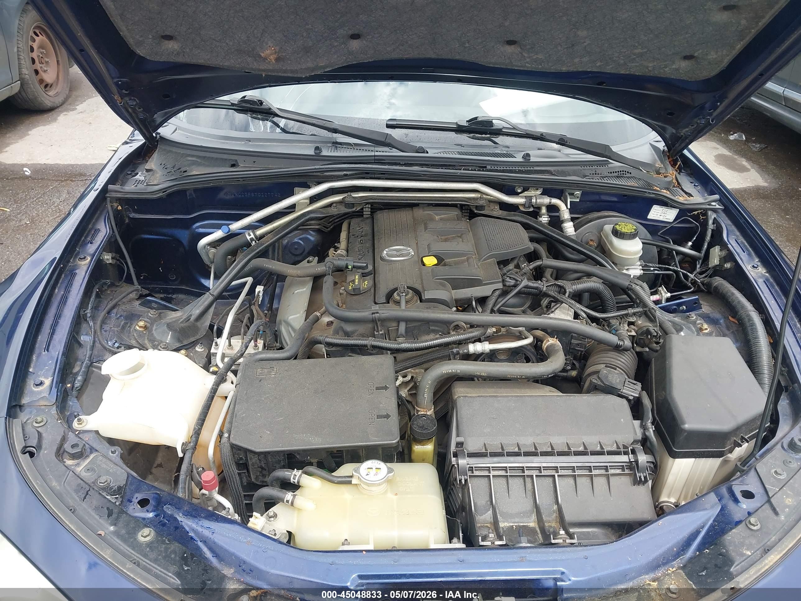 2007 Mazda Mx-5 Touring Blue vin: JM1NC25F870127742