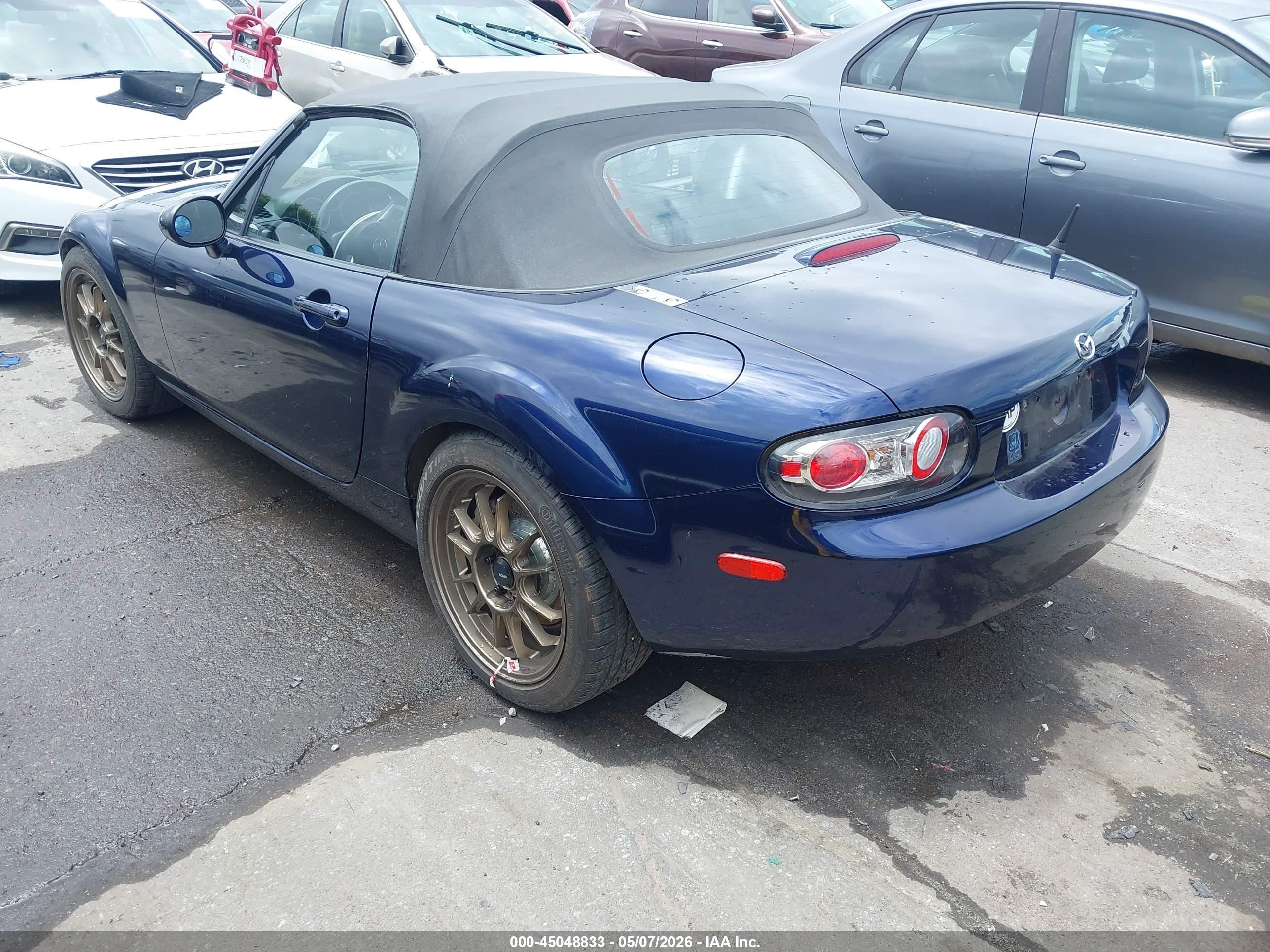 2007 Mazda Mx-5 Touring Blue vin: JM1NC25F870127742