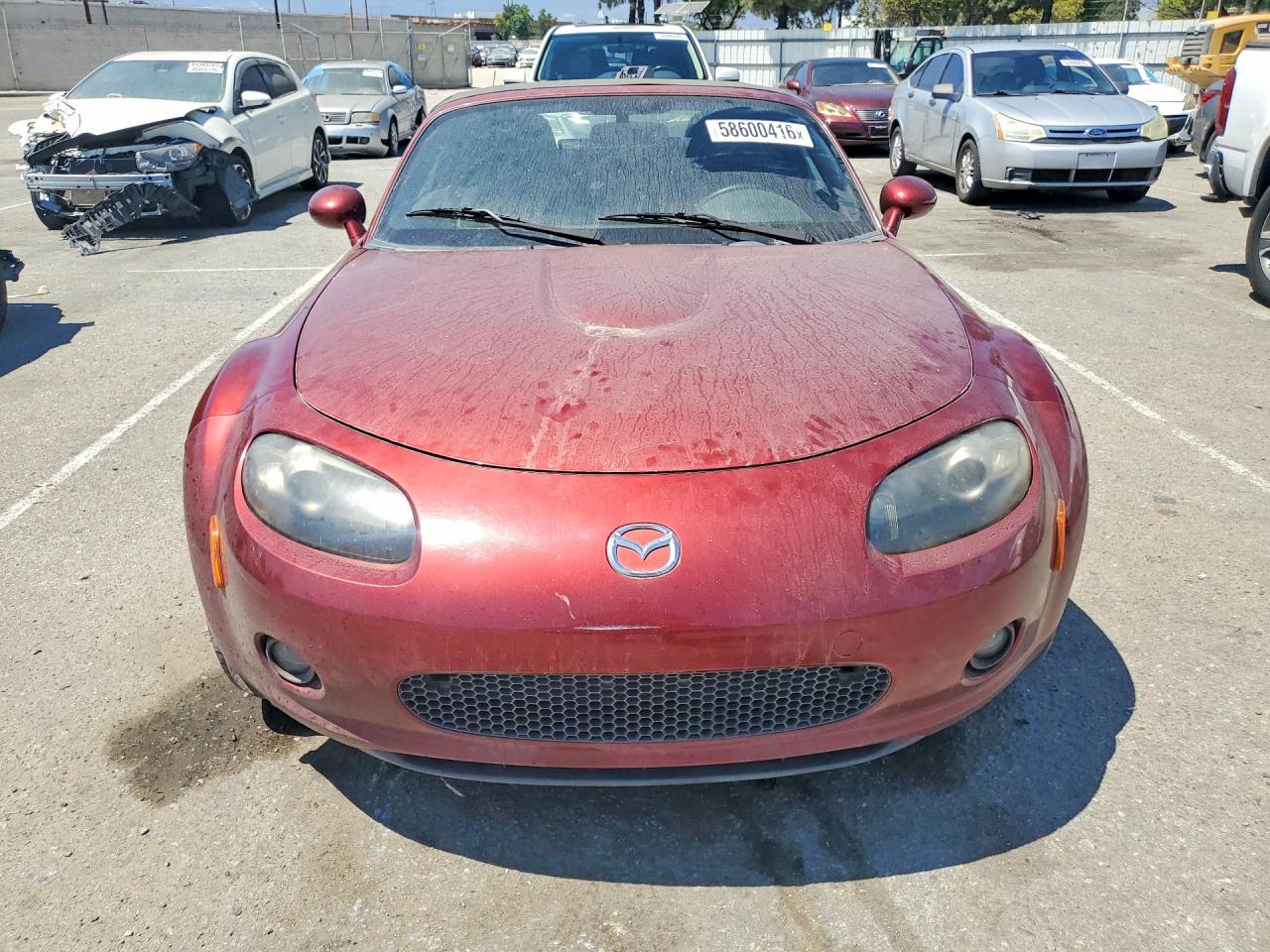 2007 Mazda Mx-5 Miata Бордовый vin: JM1NC25F870128776