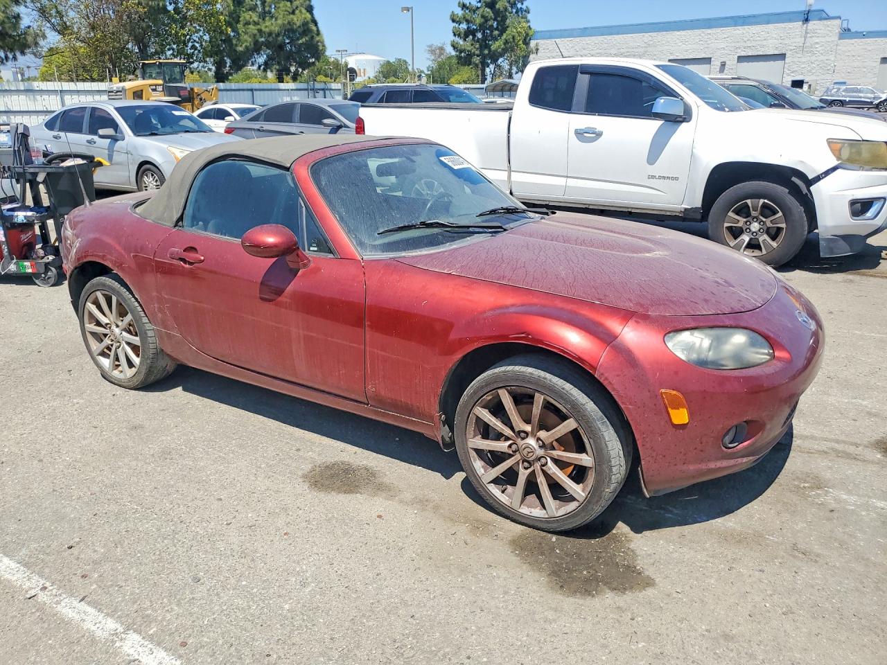 2007 Mazda Mx-5 Miata Бордовый vin: JM1NC25F870128776