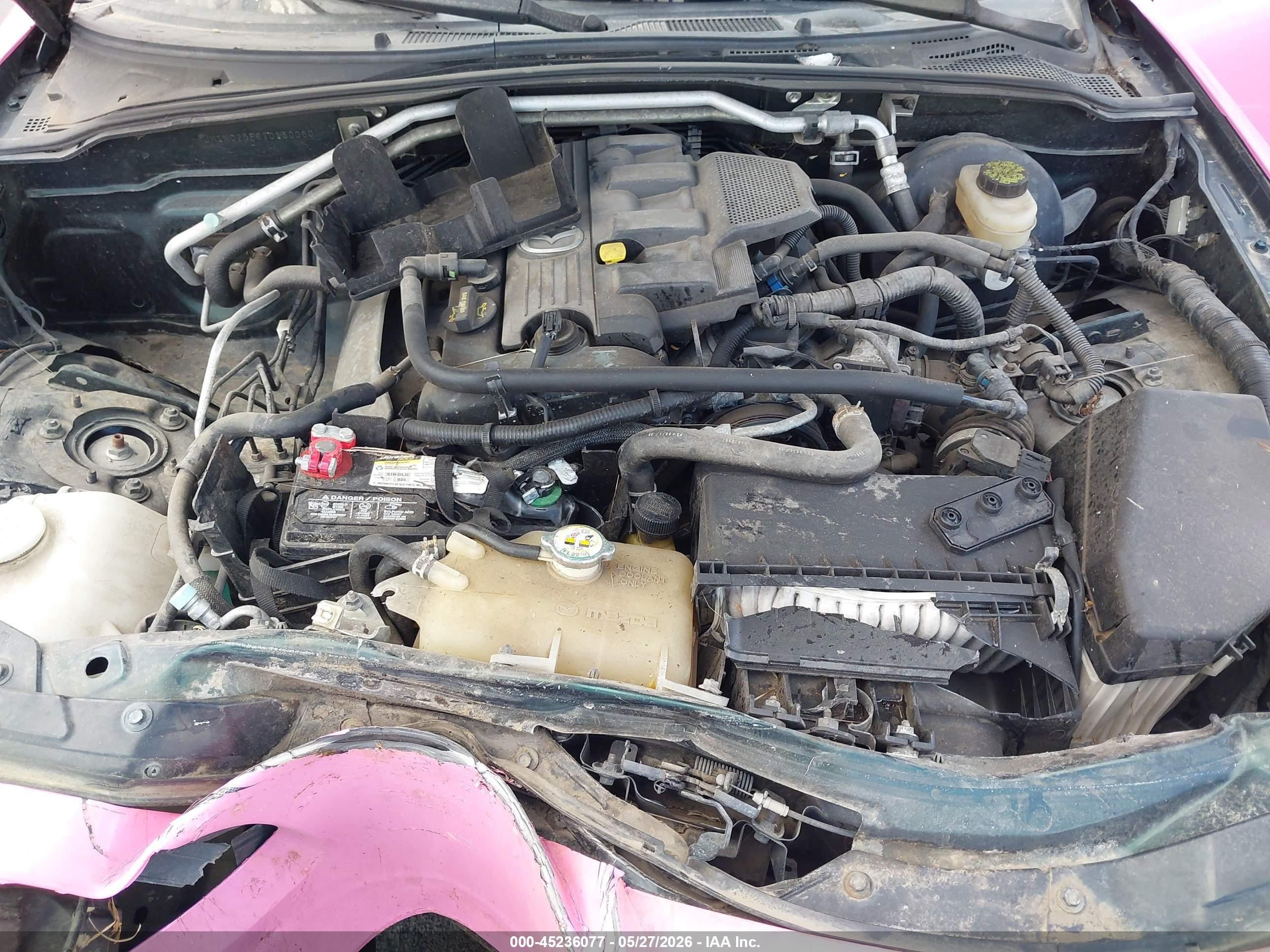 2007 Mazda Mx-5 Miata   Pink vin: JM1NC25F870130060