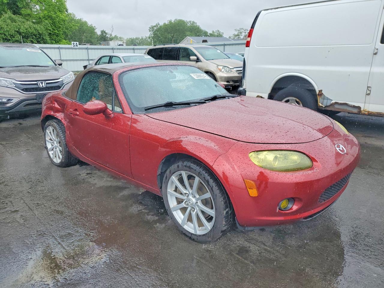 2006 Mazda Mx-5 Miata Red vin: JM1NC25F960113816