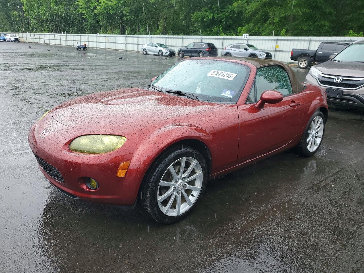 2006 Mazda Mx-5 Miata Red vin: JM1NC25F960113816