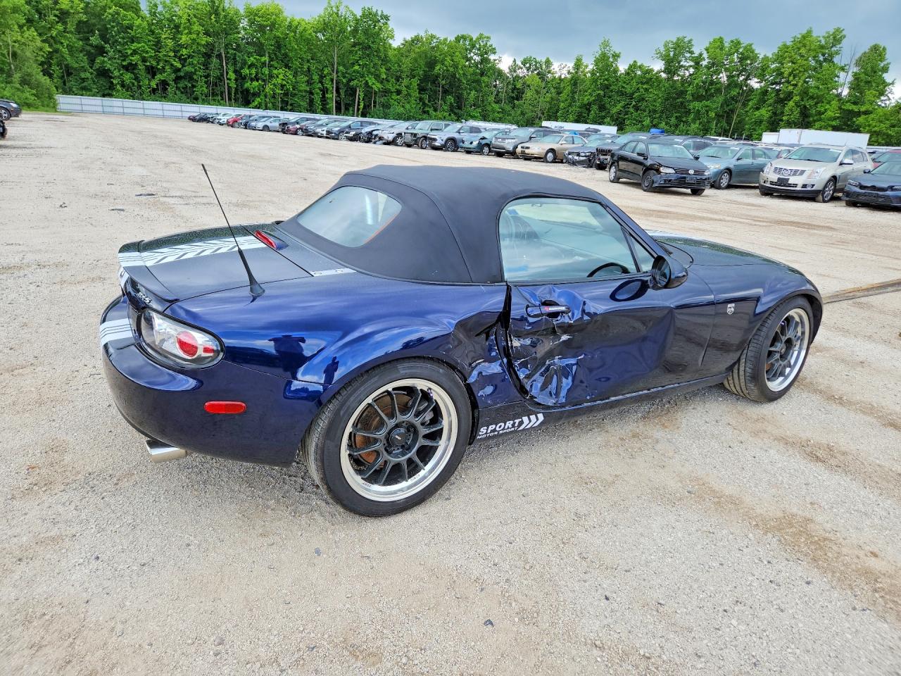 2007 Mazda Mx-5 Miata Blue vin: JM1NC25F970126857