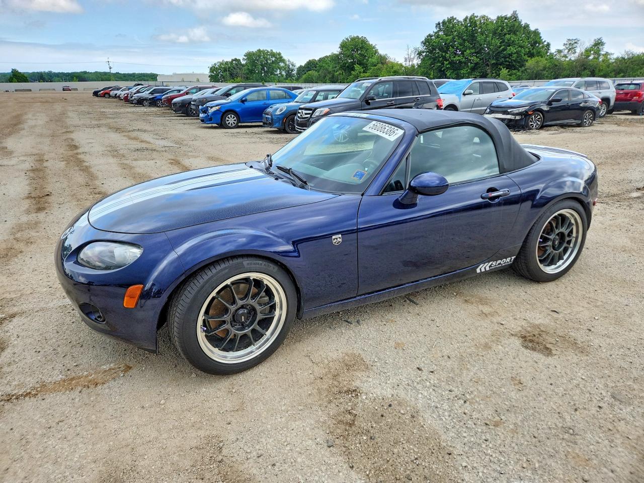 2007 Mazda Mx-5 Miata Blue vin: JM1NC25F970126857