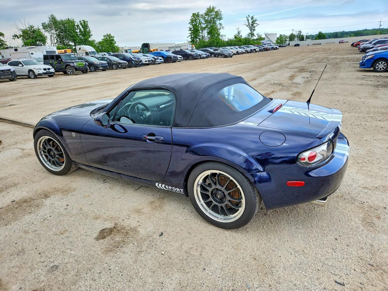 2007 Mazda Mx-5 Miata Blue vin: JM1NC25F970126857