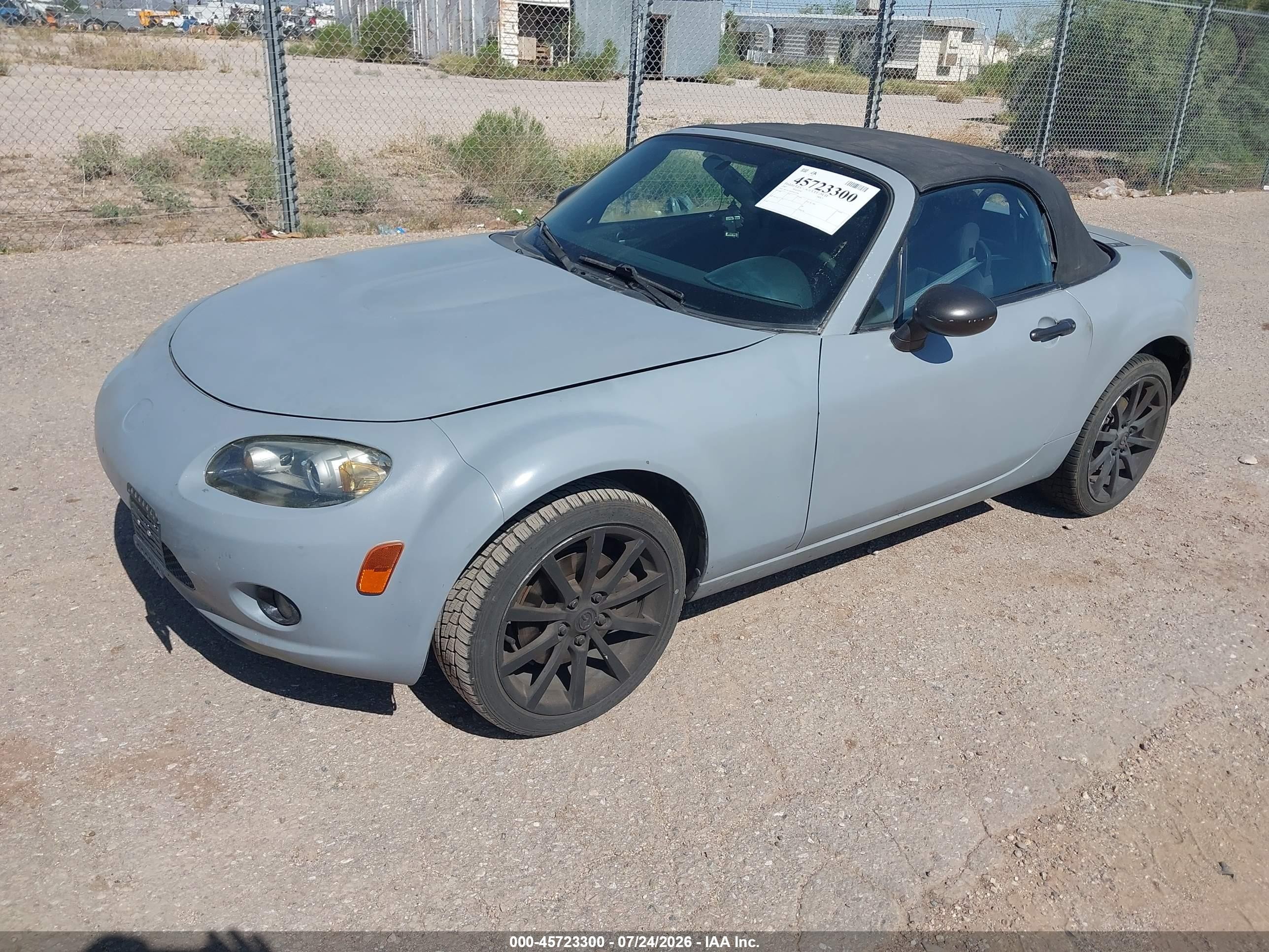 2007 Mazda Mx-5 Touring Gray vin: JM1NC25F970131590