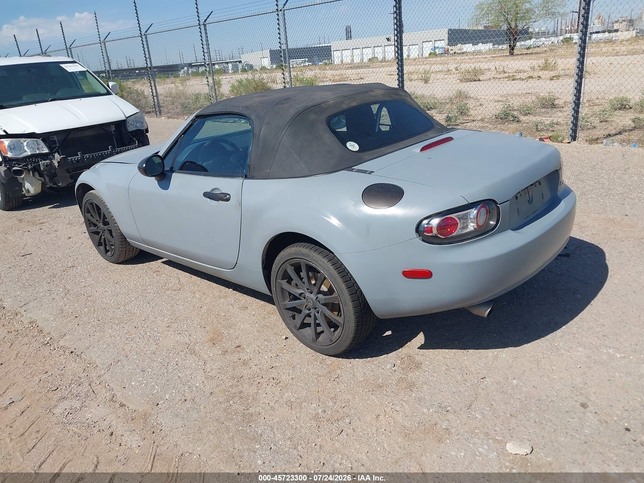 2007 Mazda Mx-5 Touring Gray vin: JM1NC25F970131590