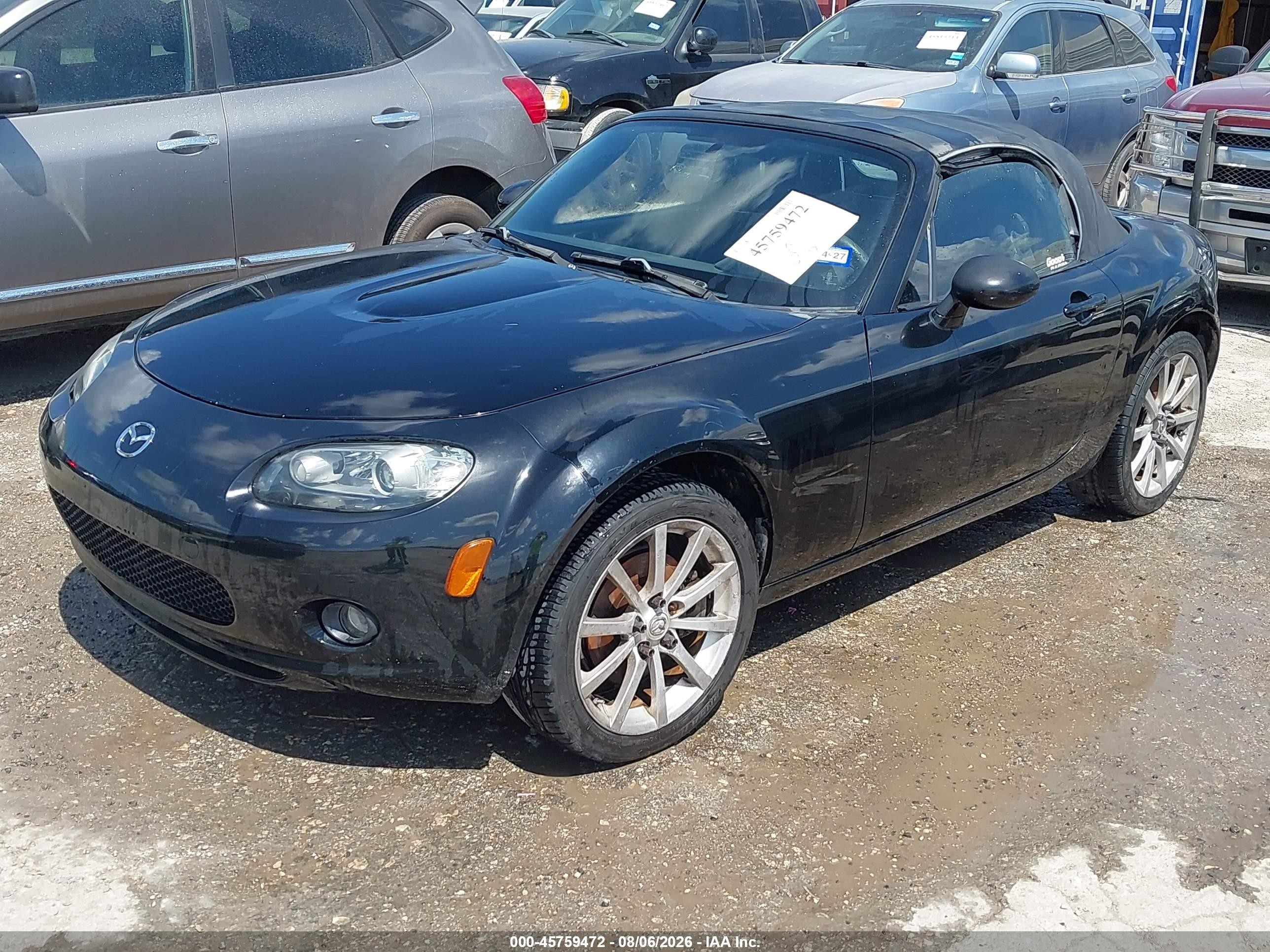2008 Mazda Mx-5 Touring Black vin: JM1NC25F980140419