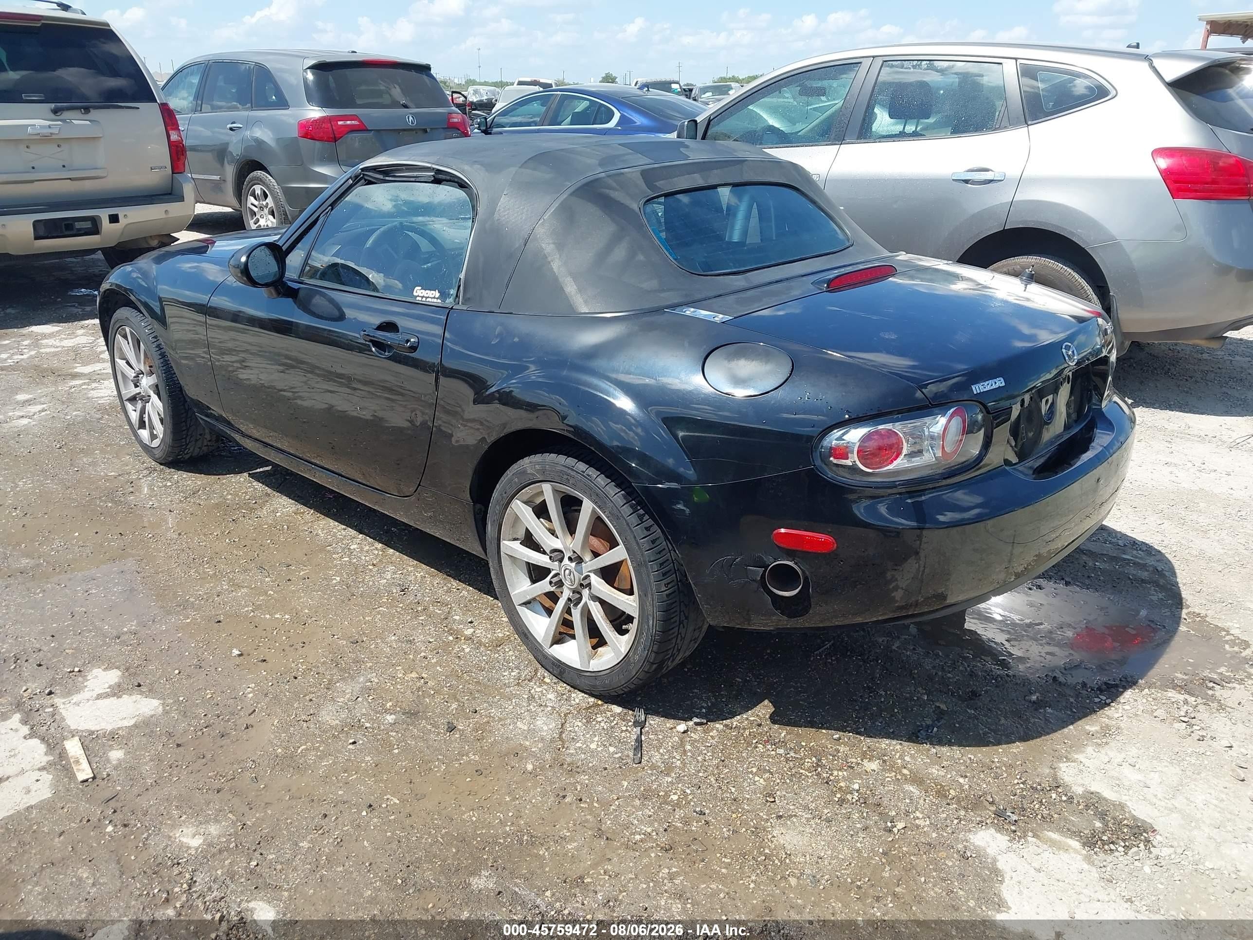 2008 Mazda Mx-5 Touring Black vin: JM1NC25F980140419