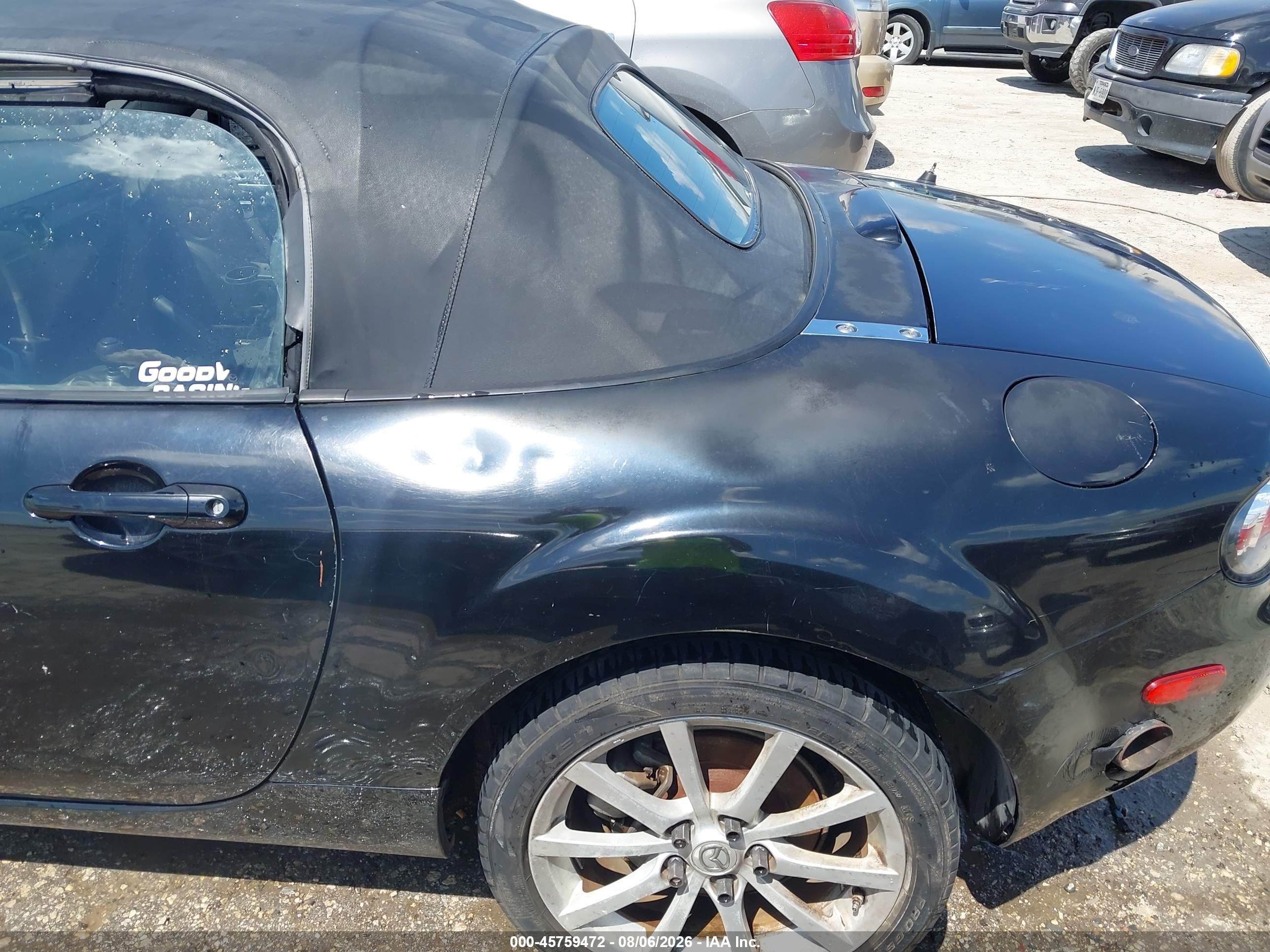 2008 Mazda Mx-5 Touring Black vin: JM1NC25F980140419